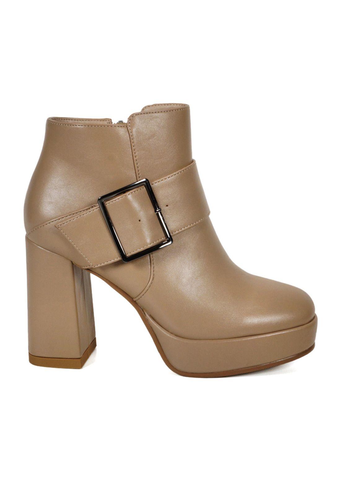 Botín Mujer Gyra Beige-0