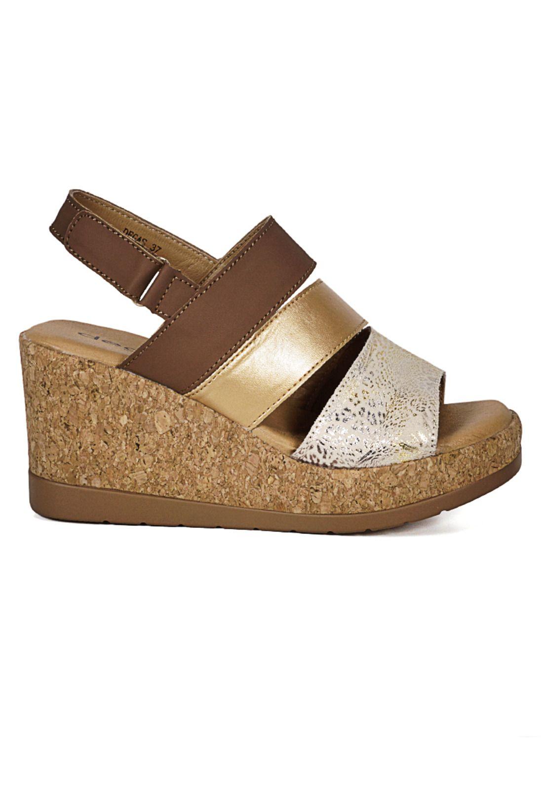 Sandalia Cuero Dava Bronce-1