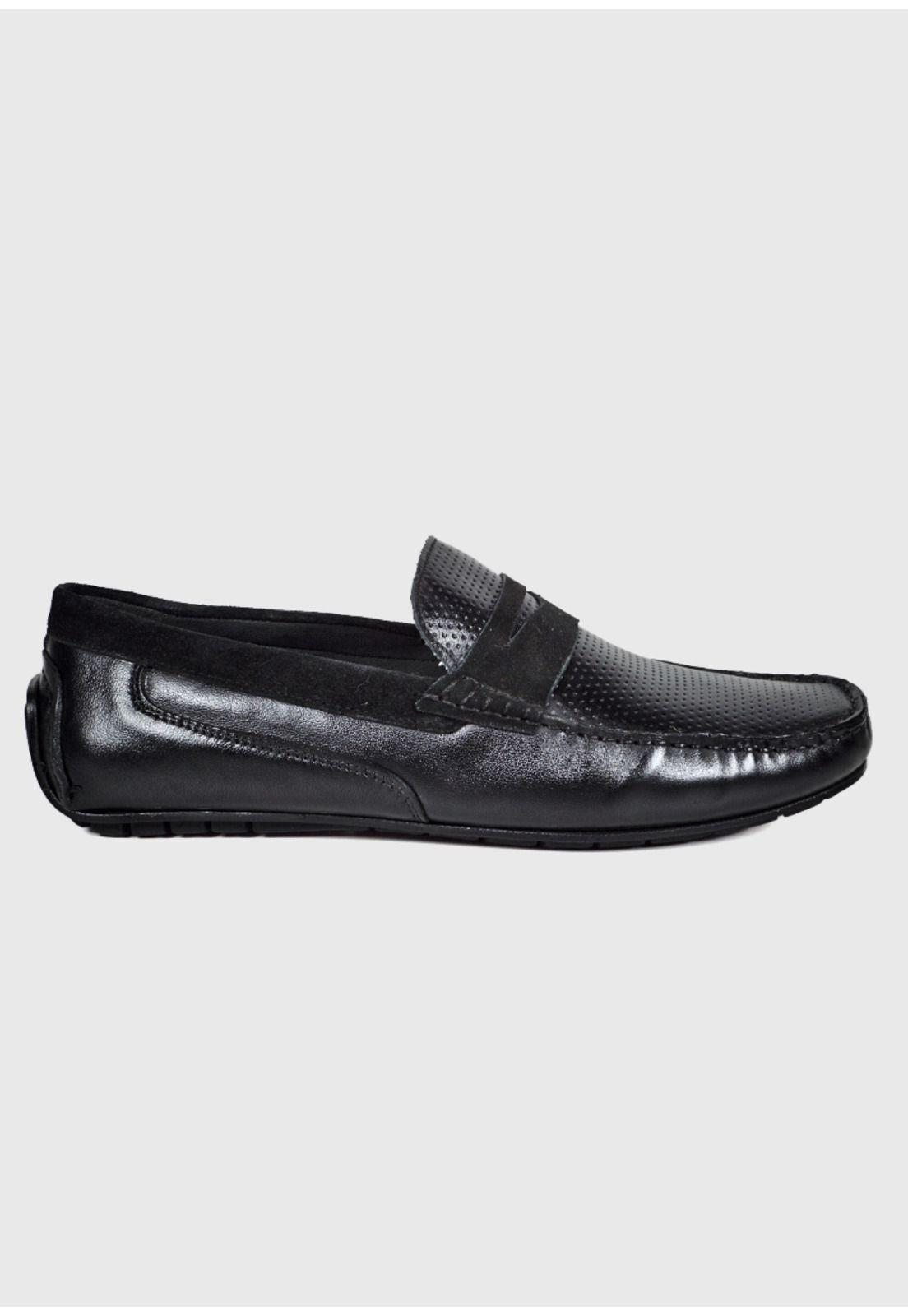 Mocasín Cuero Turin Negro-2