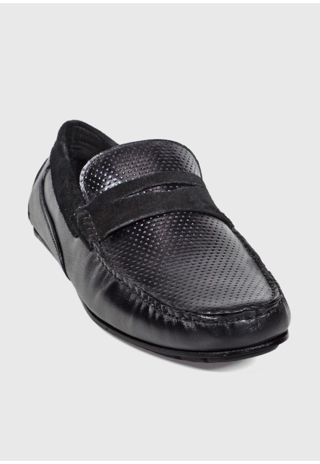 Mocasín Cuero Turin Negro-3