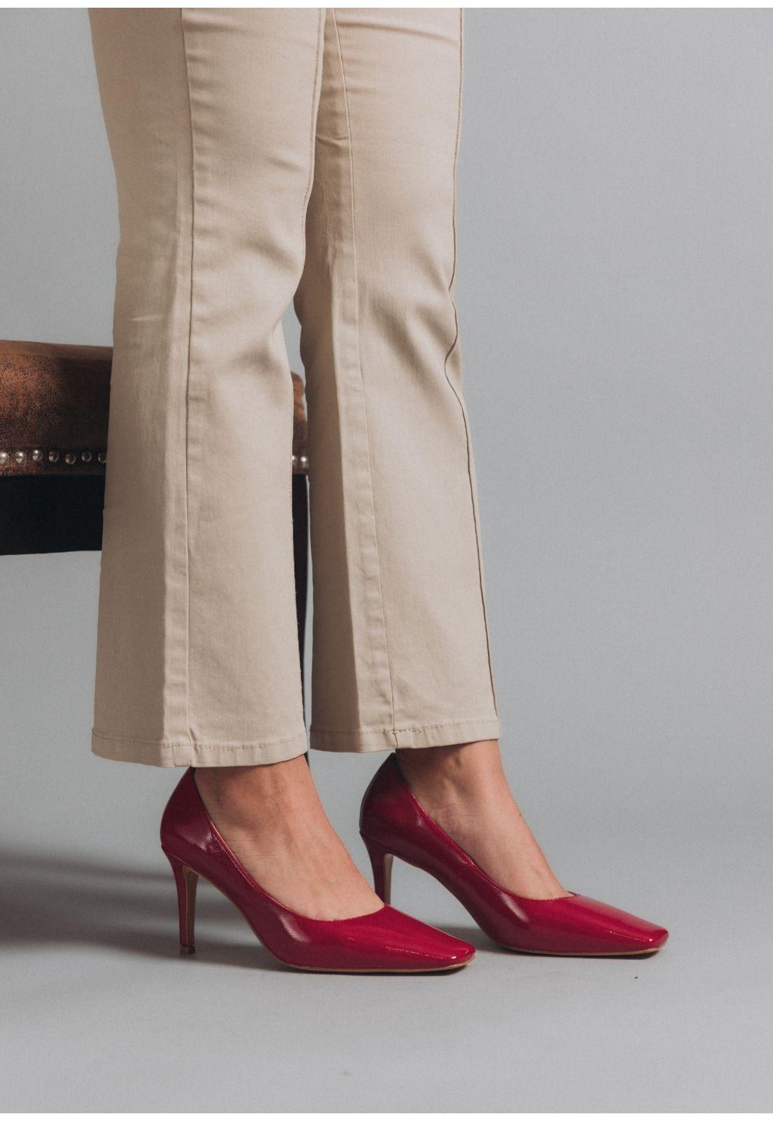 Zapato Cuero Akemi Rojo-0