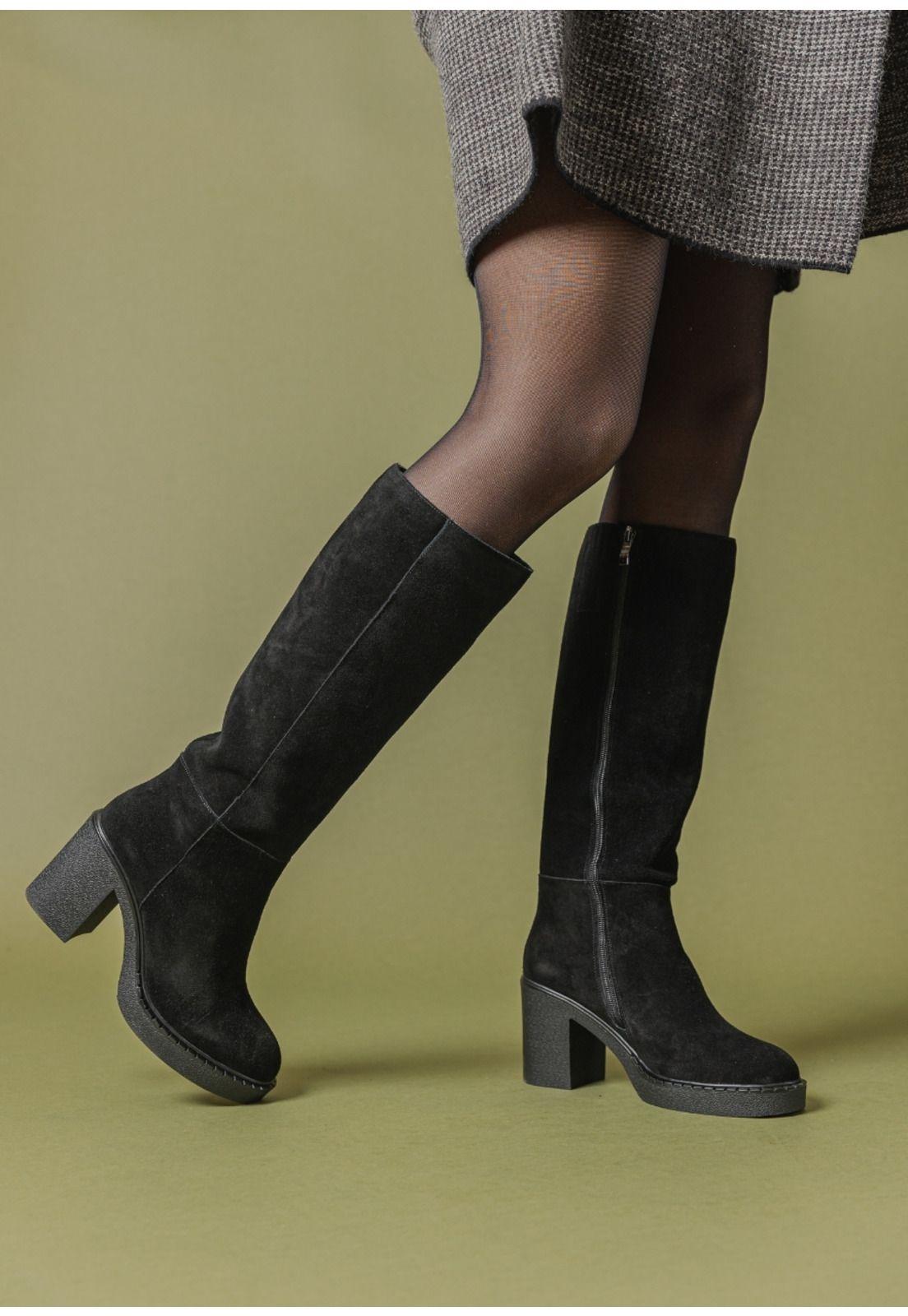 Bota Cuero Merida Negro-0
