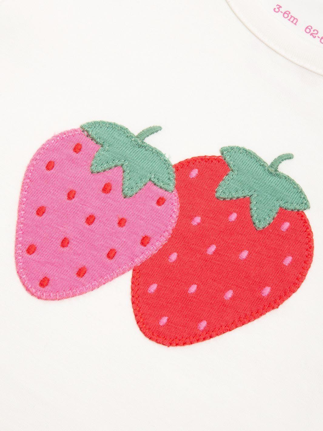 Body Bebé de Algodón Orgánico Frutillas Berry Valiente-2