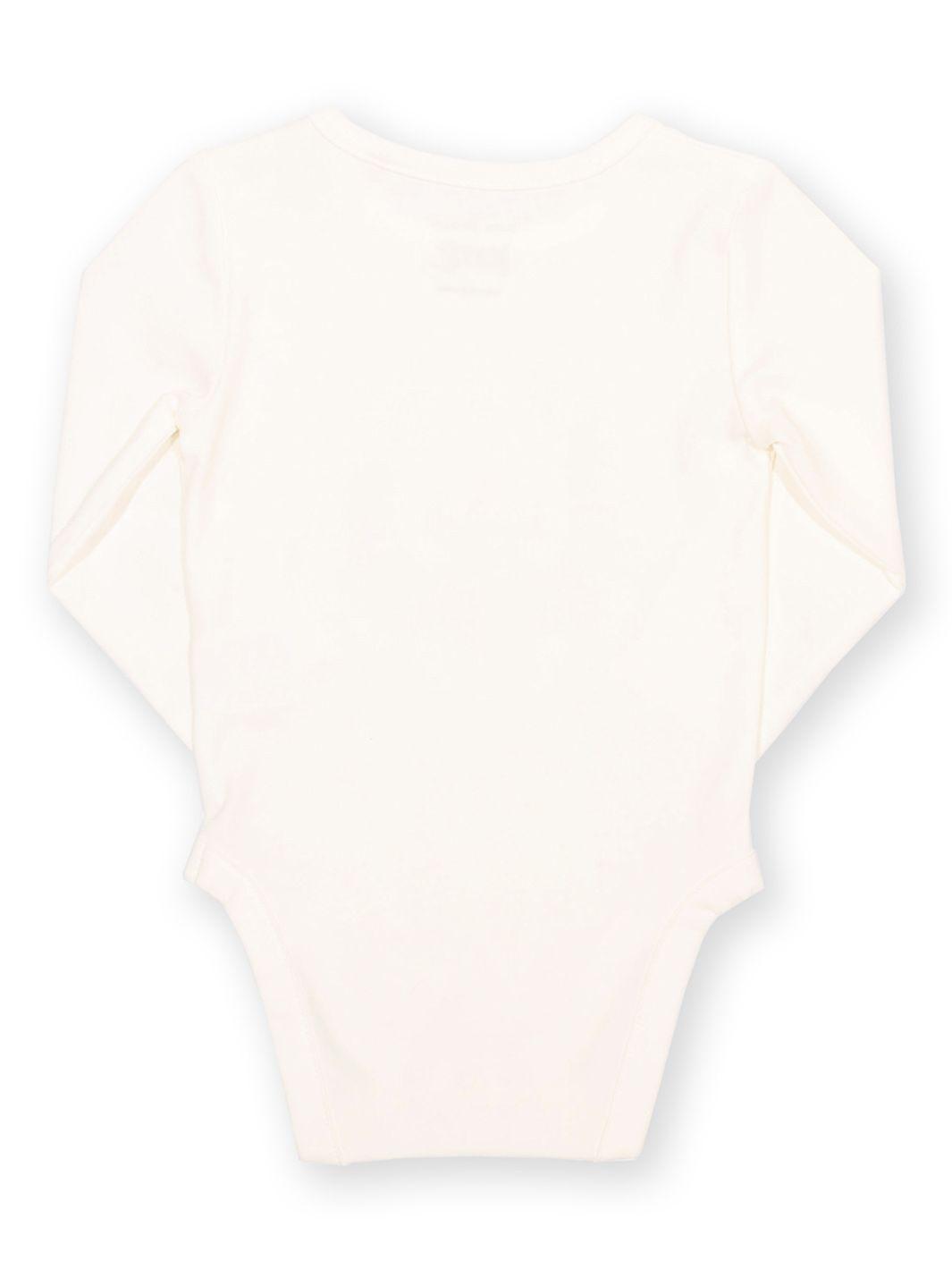 Body bebé algodón orgánico crema Corazón Valiente-1