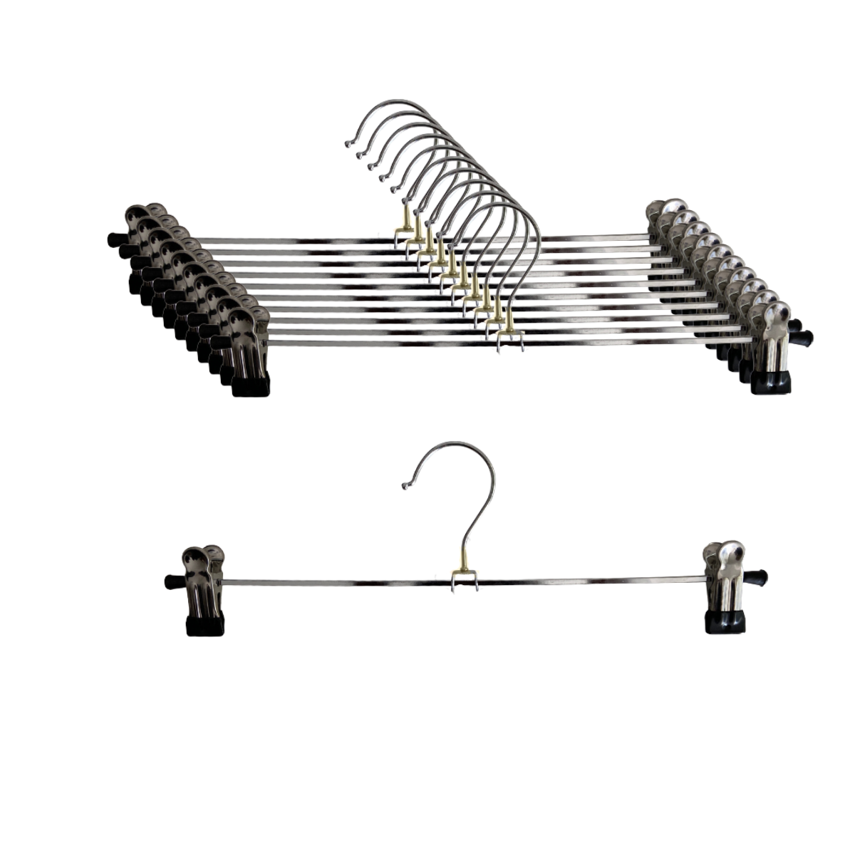 Pack 30 Colgadores Para Pantalón Metal Perritos-0