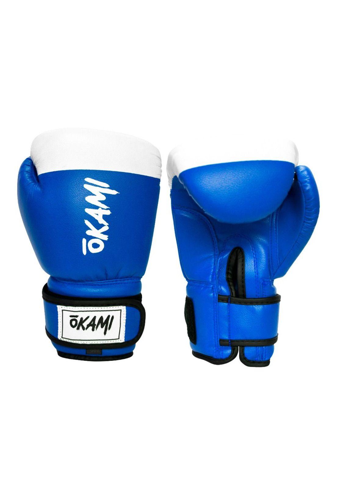 Guante Box Okami Profesional Azul Blanco-2