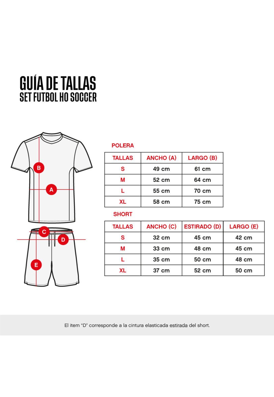 Set Camiseta + Short Ho Soccer Line Azul - Celeste-3