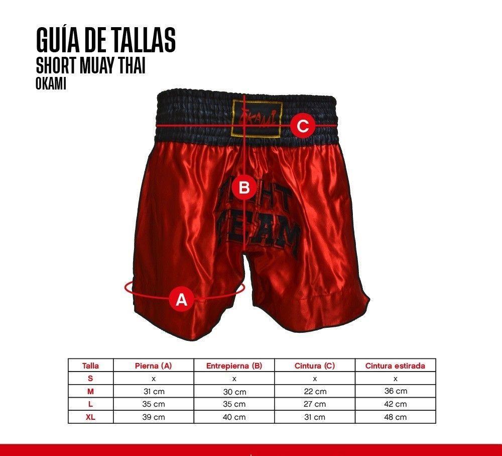 SHORT MUAY THAI OKAMI FIGHTEAM NG-RJ S-2