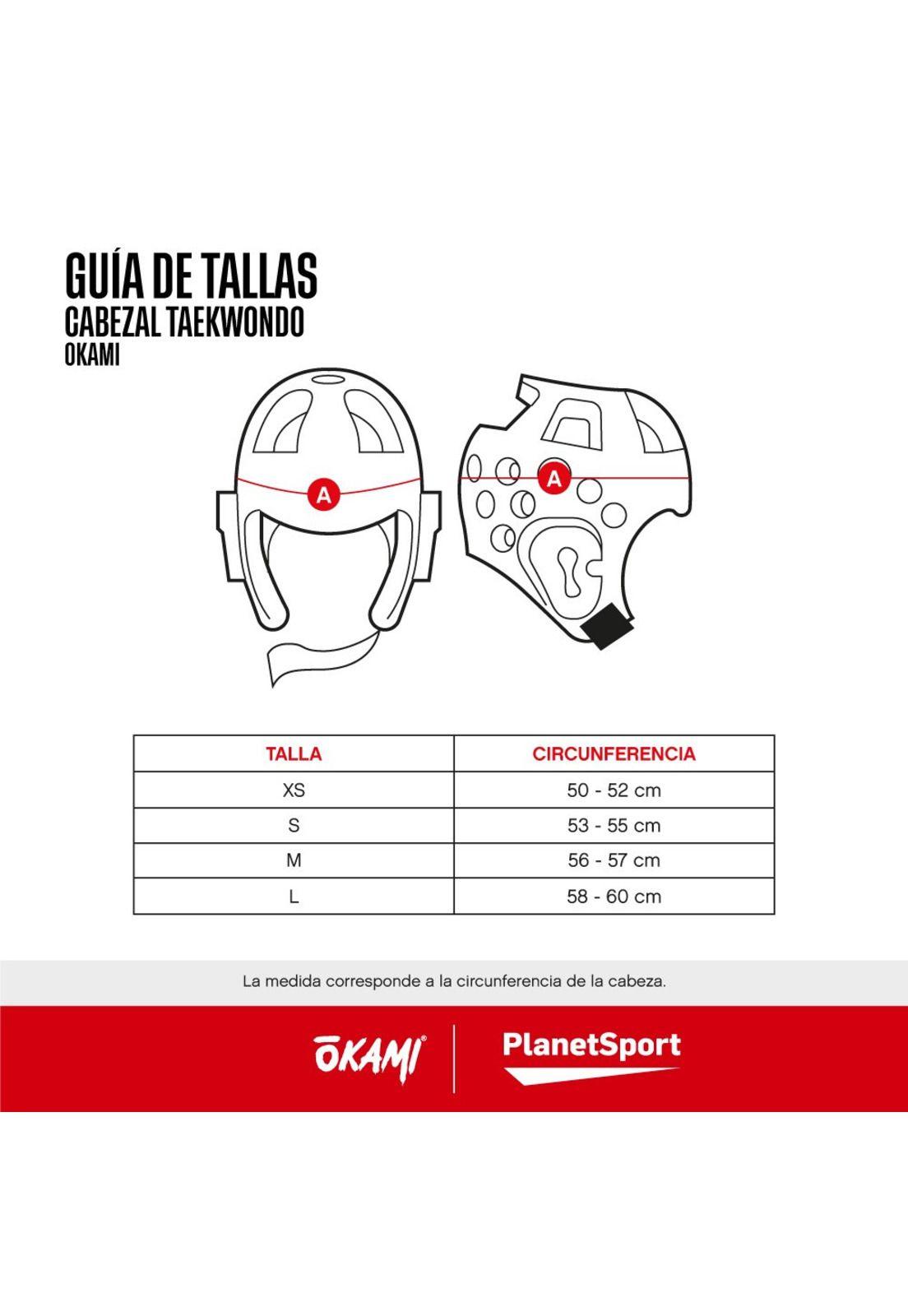 CABEZAL TAEKWONDO OKAMI ROJO -1