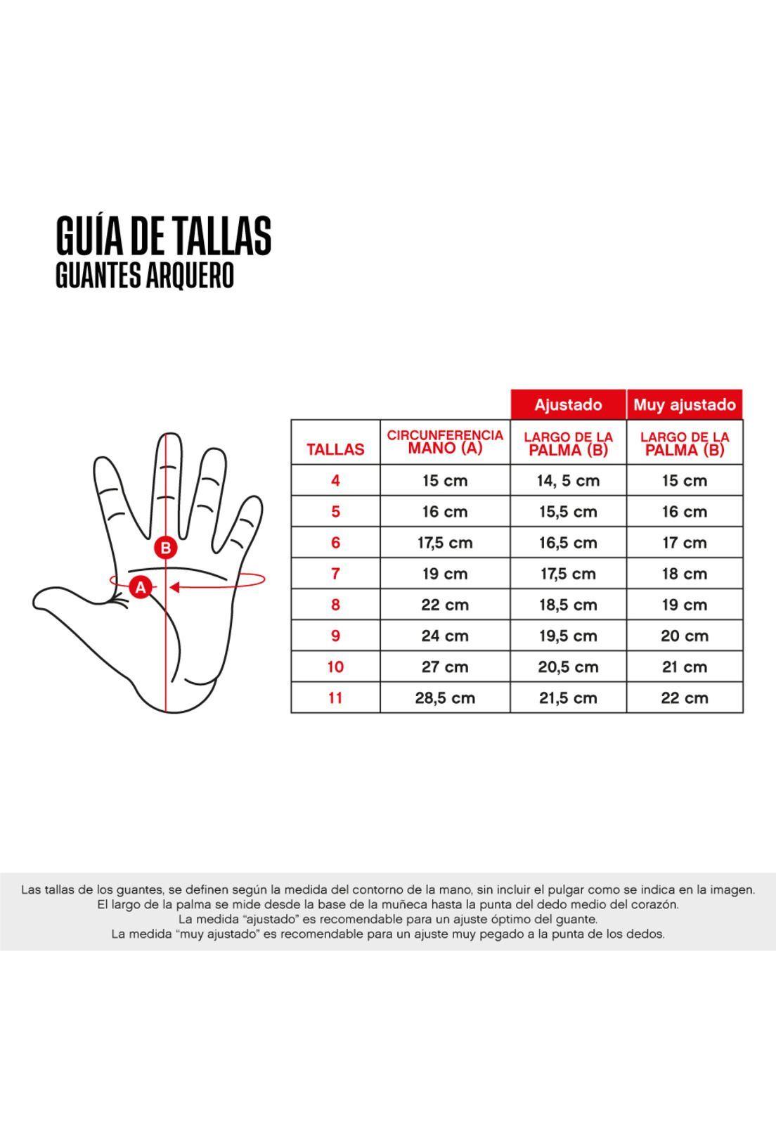 GUANTE ARQUERO CAFU PROTECTOR ERUS FERULA NG-RJ-BL -3