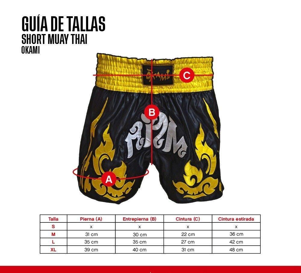 SHORT MUAY THAI OKAMI COMBAT NG-AMA S-2