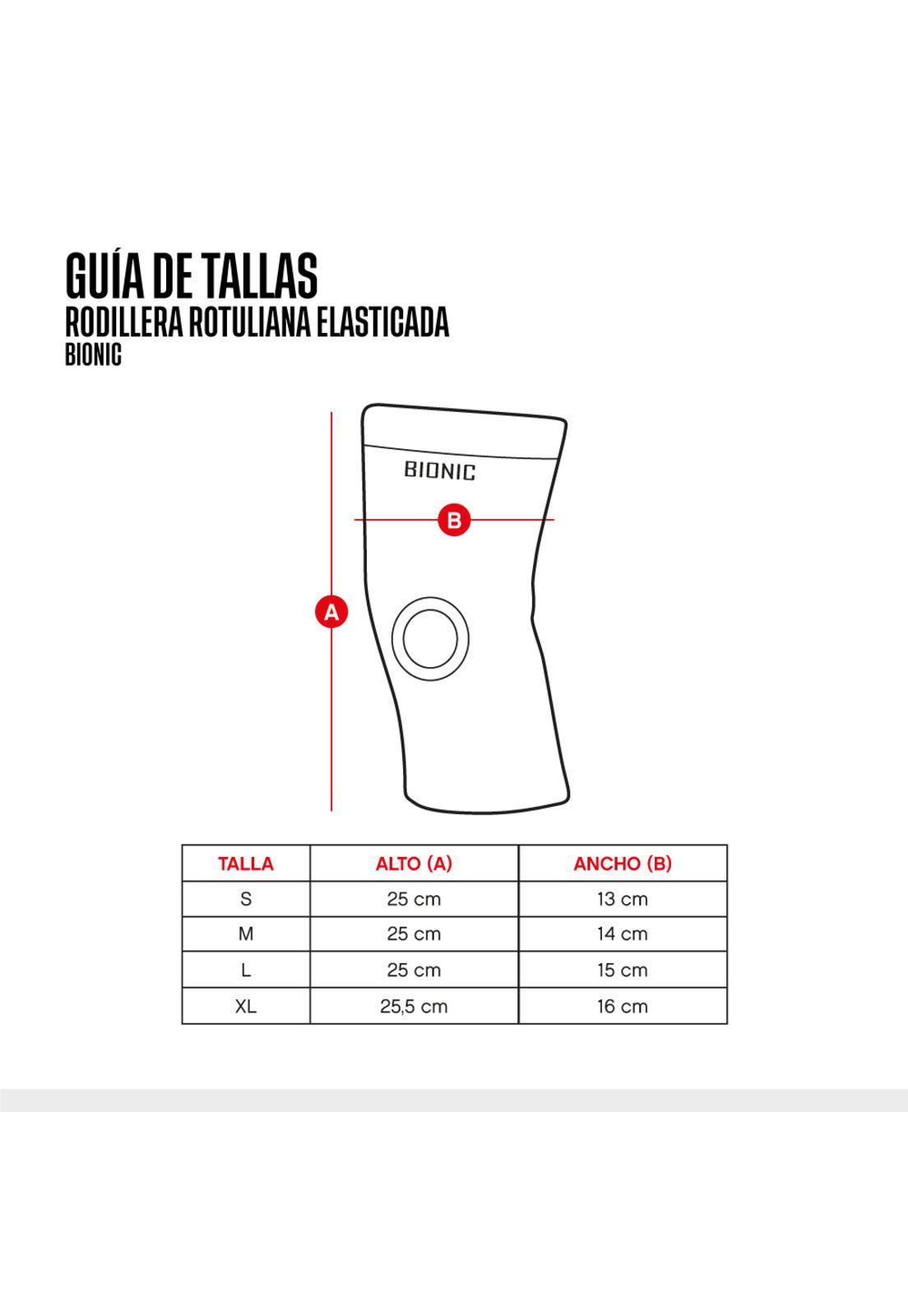 RODILLERA ELASTICADA BIONIC ROTULIANA BL -2