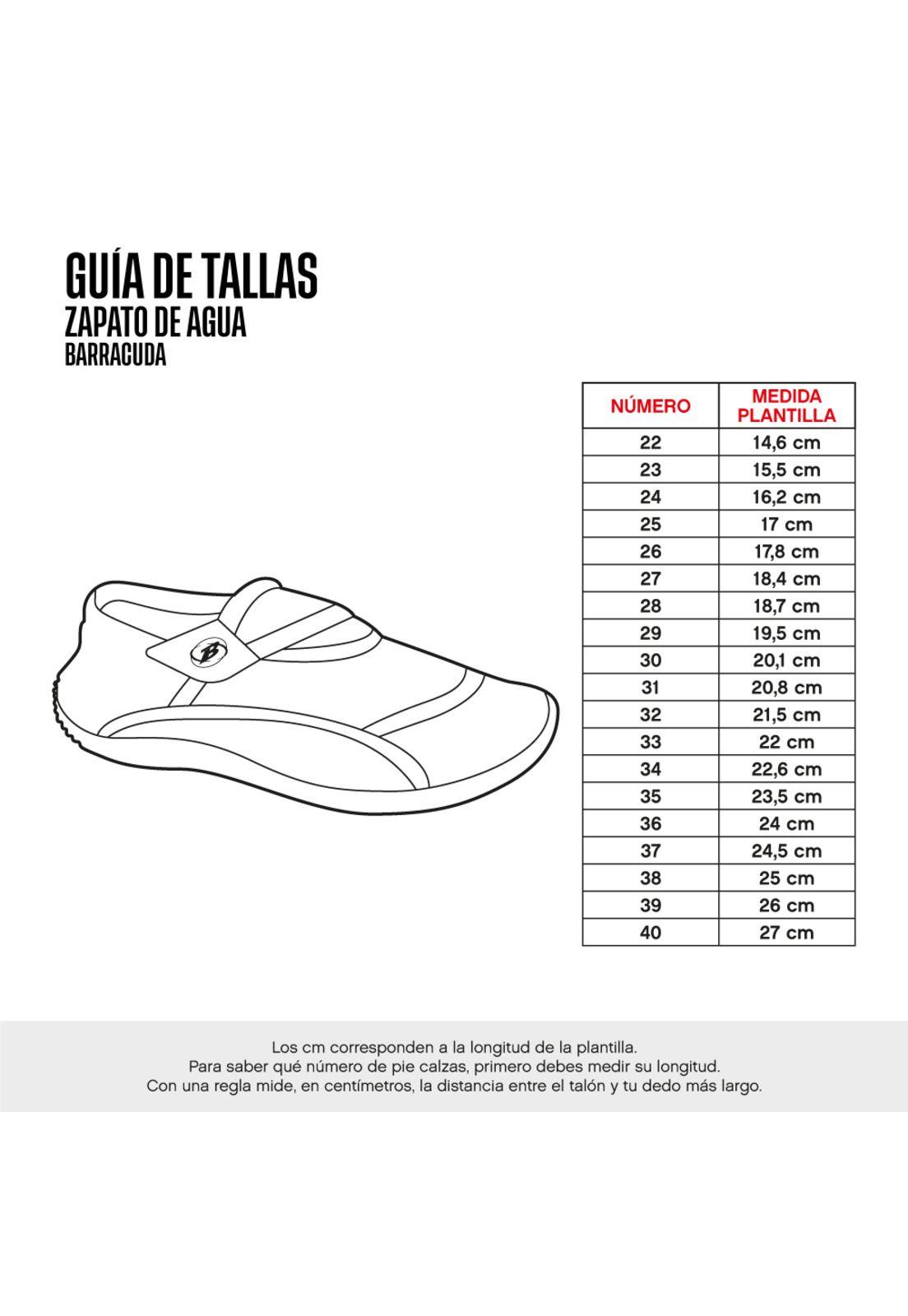 ZAPATO DE AGUA BARRACUDA AQUASHOES AZ-NG 22-27-5