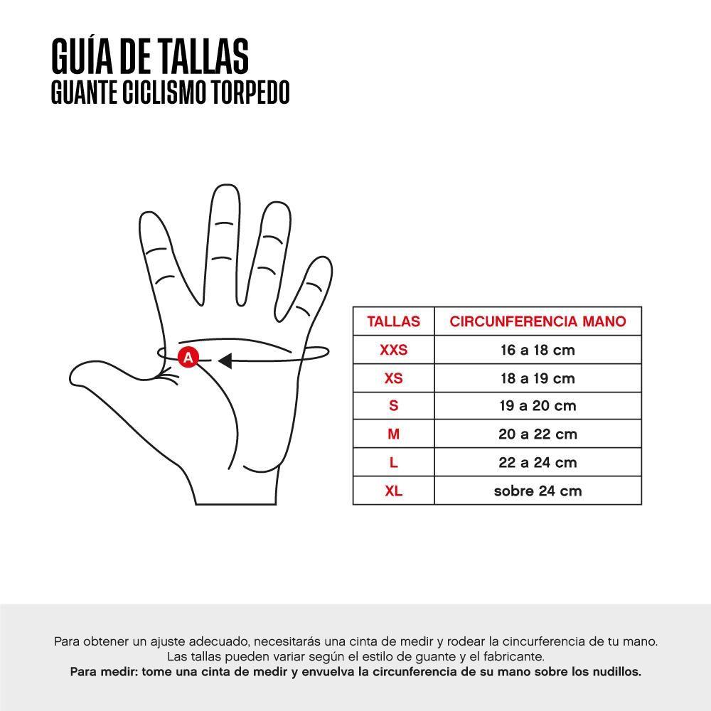 Guante Torpedo Ciclista Gel Largo Negro-3