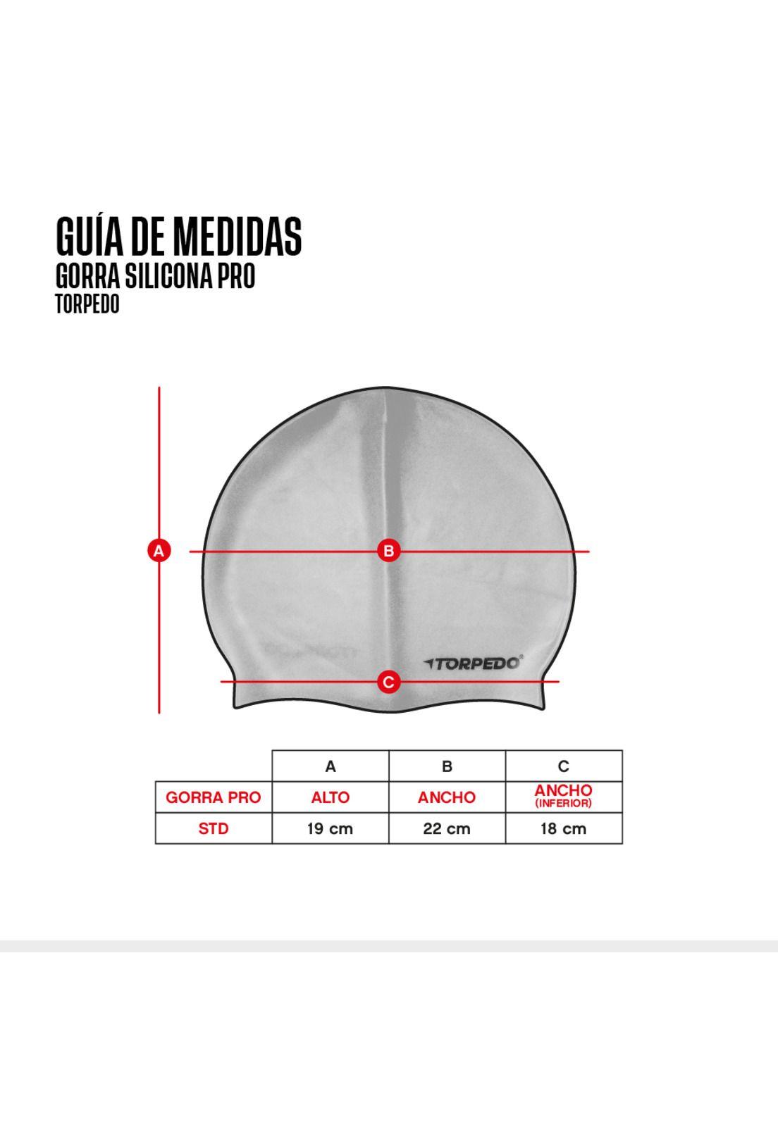 Gorra Torpedo Silicona Pro Plateada-2