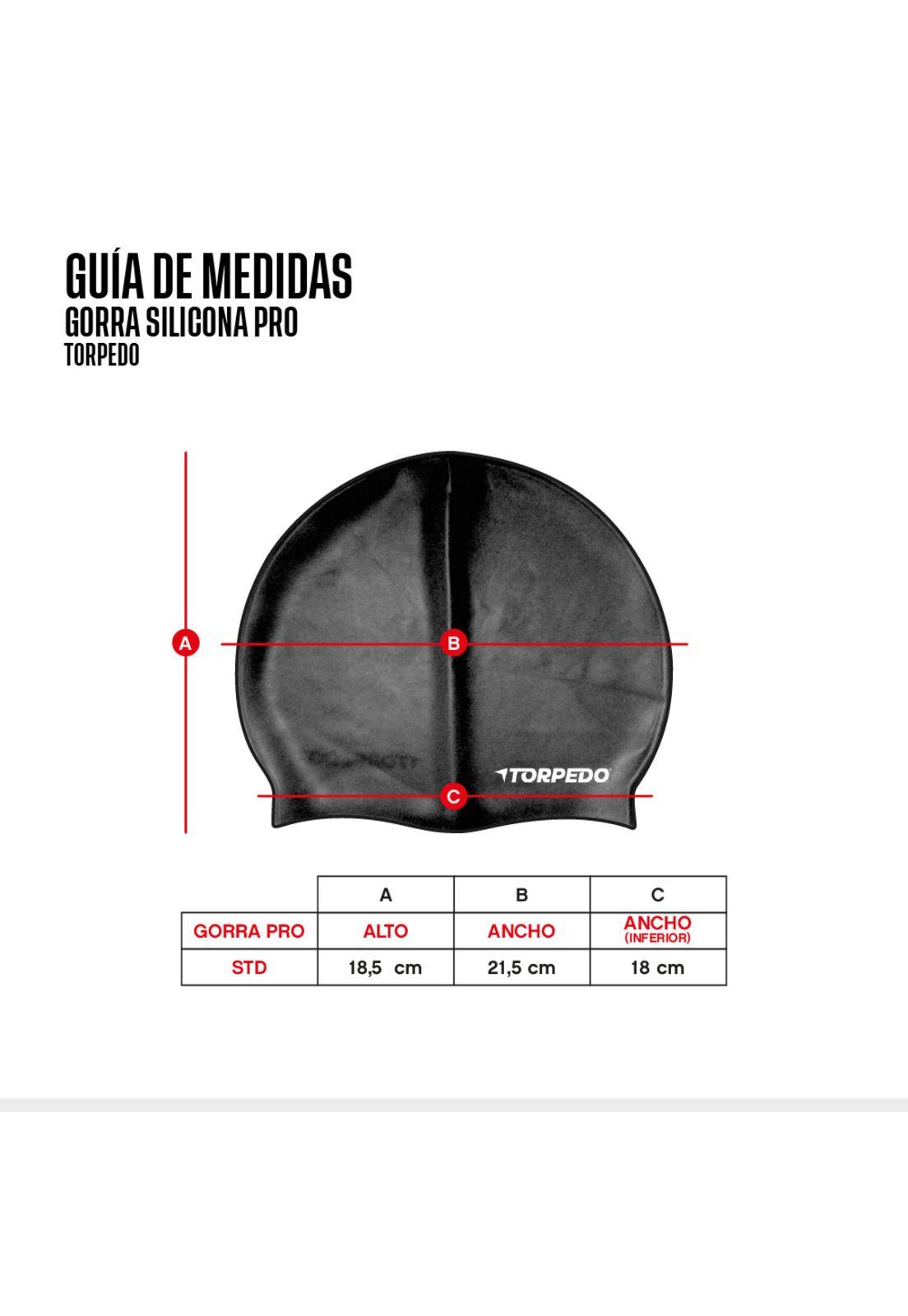 Gorra Torpedo Silicona Pro Negra-2