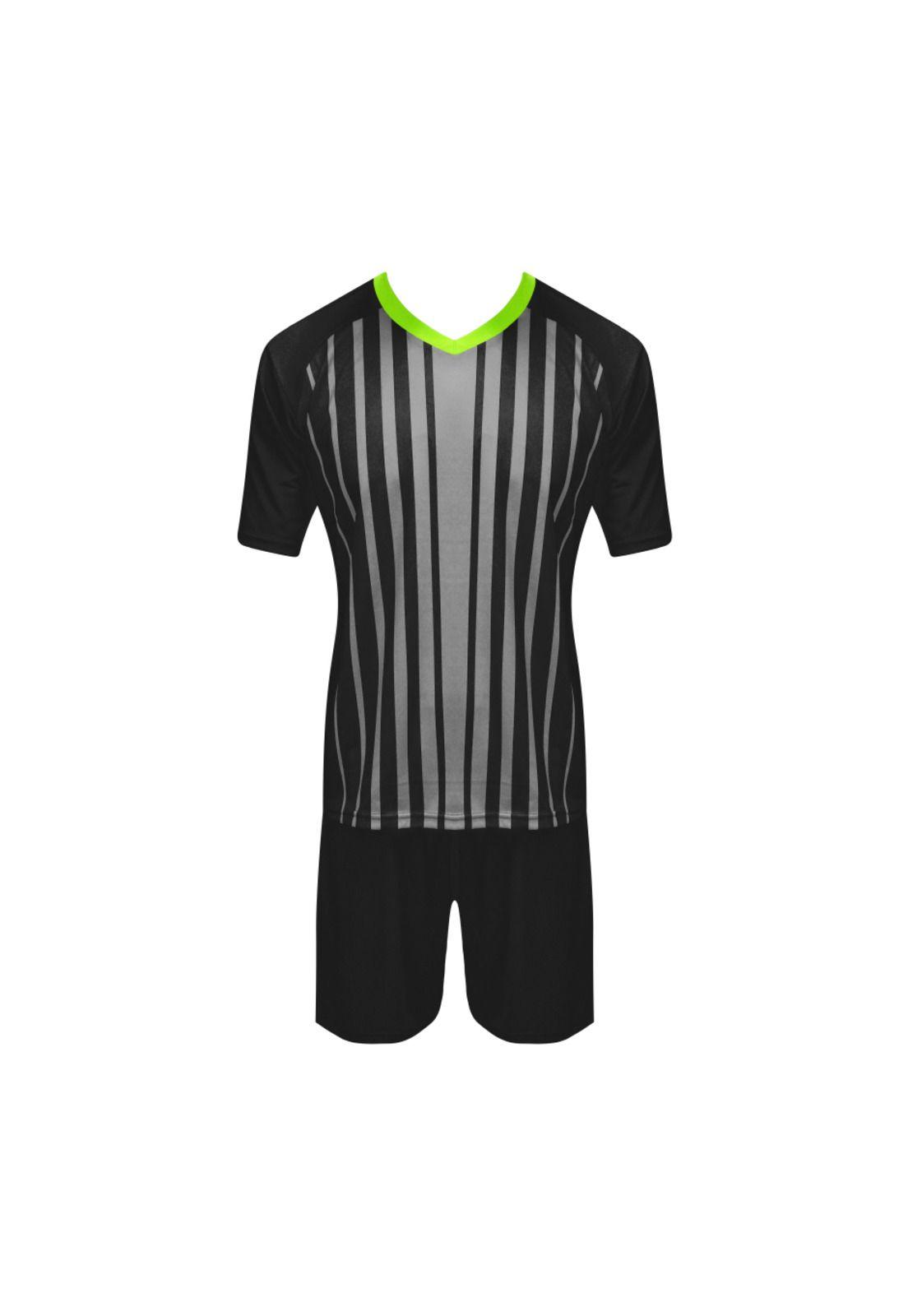 SET CAM+SHORT CAFU CLUB NEGRO-SILVER ADU -2