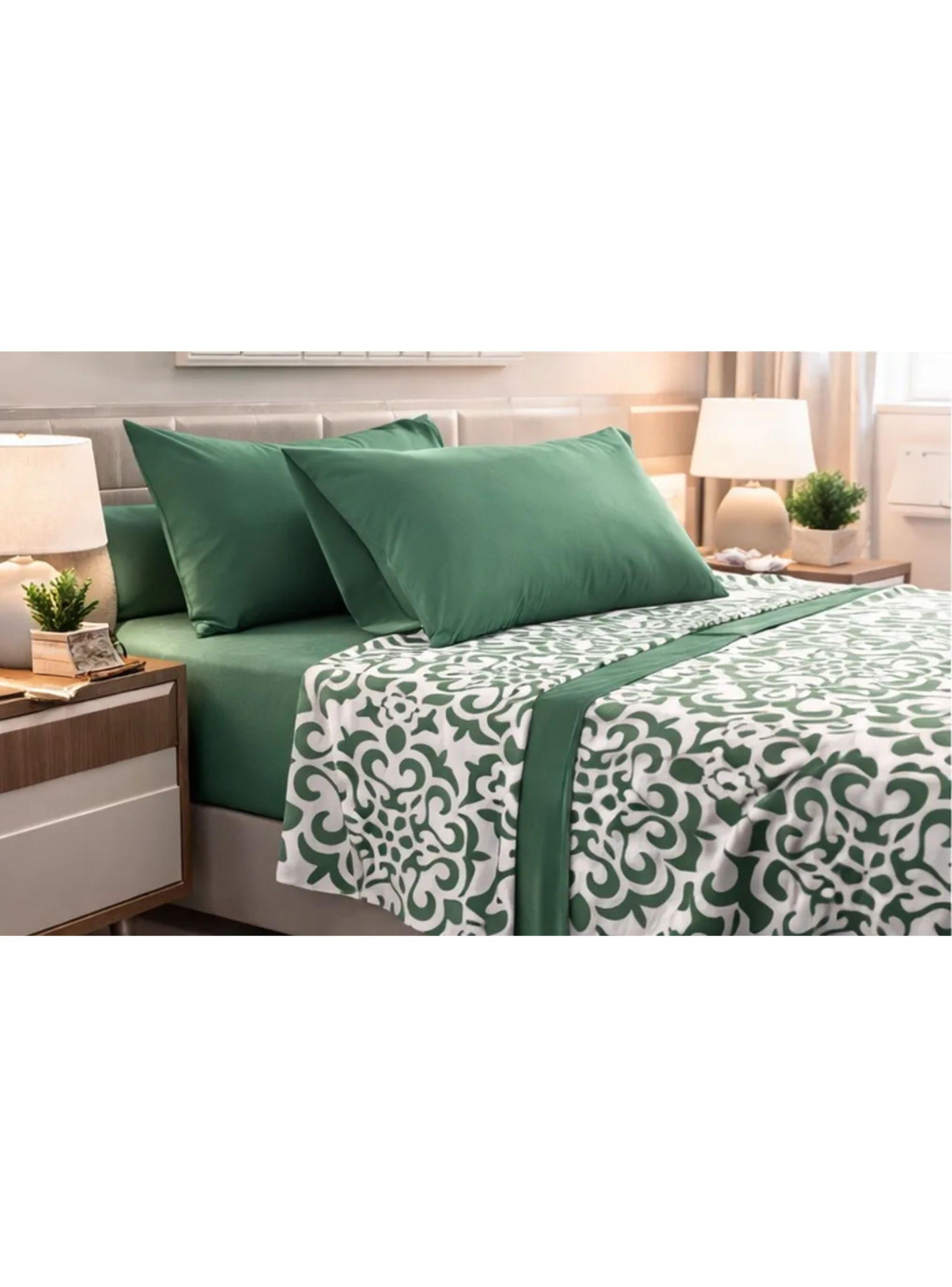 Sabana Aterciopelada 1.5 Plaza 210 Hilos Compose Marca Doral-0