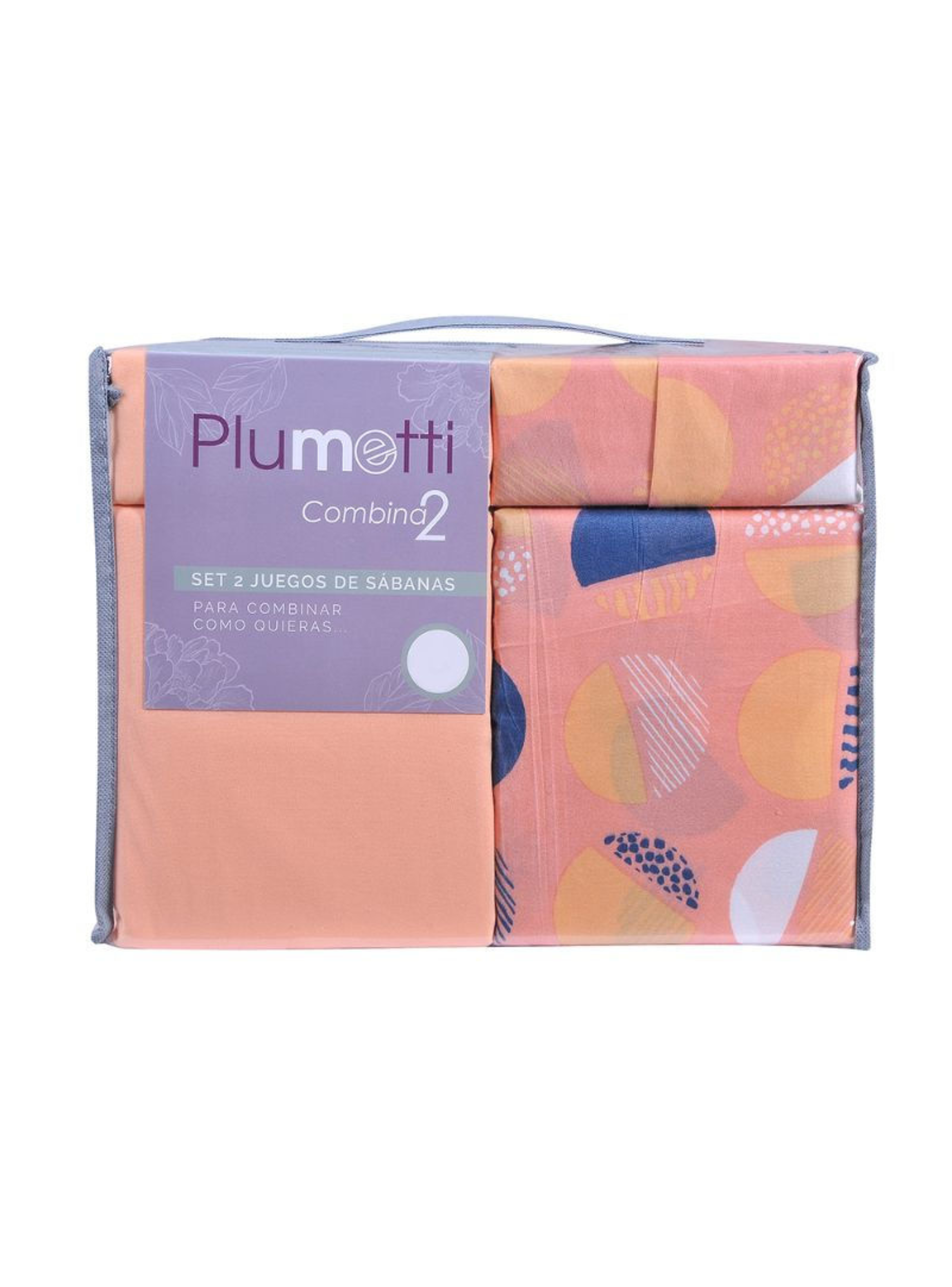 Set 2 Juegos de Sábanas Plumetti Clavel 2 Plazas-2