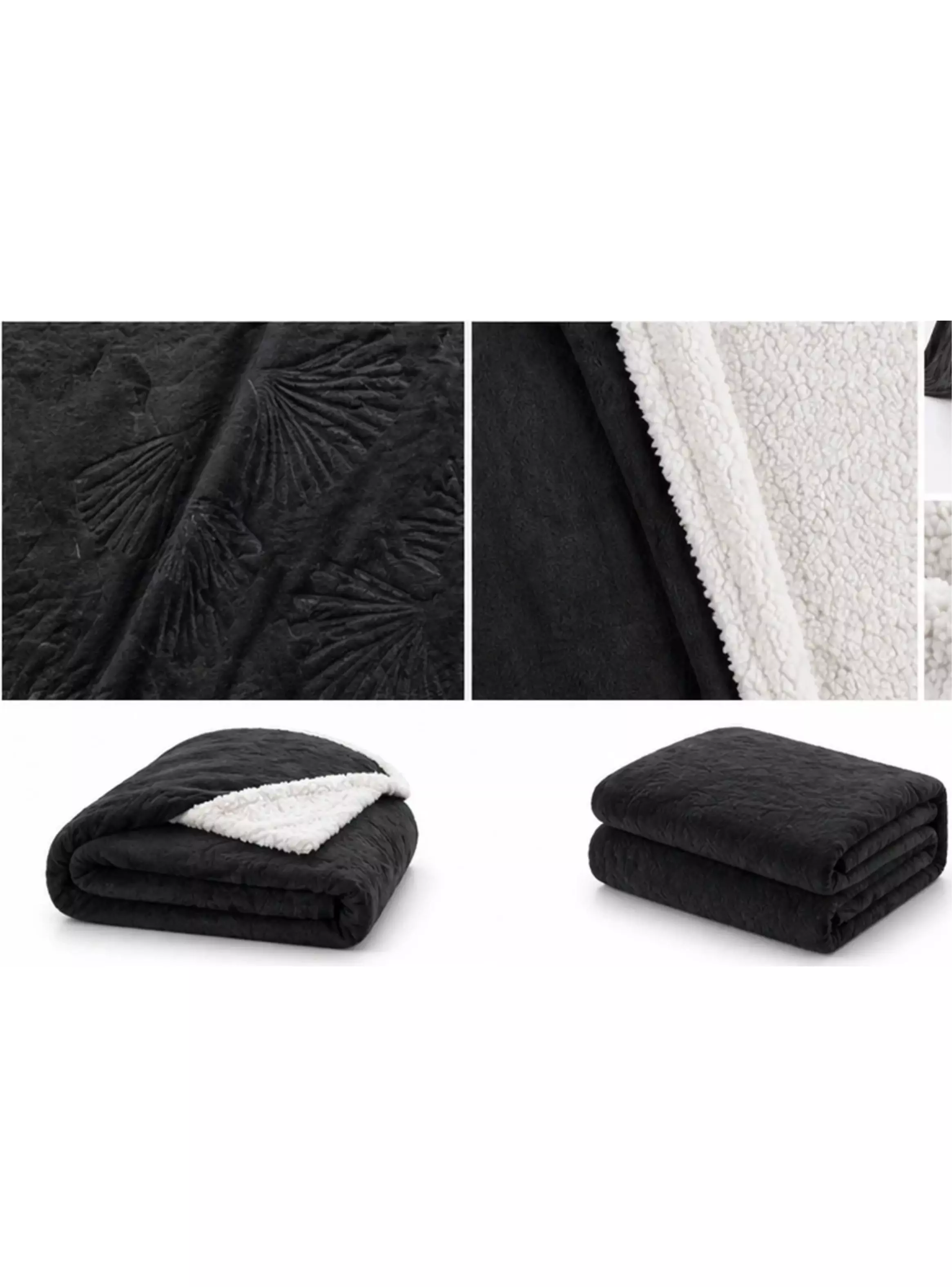 Cobertor Cubrecama Sherpa Embossed King Marca Illusions-2