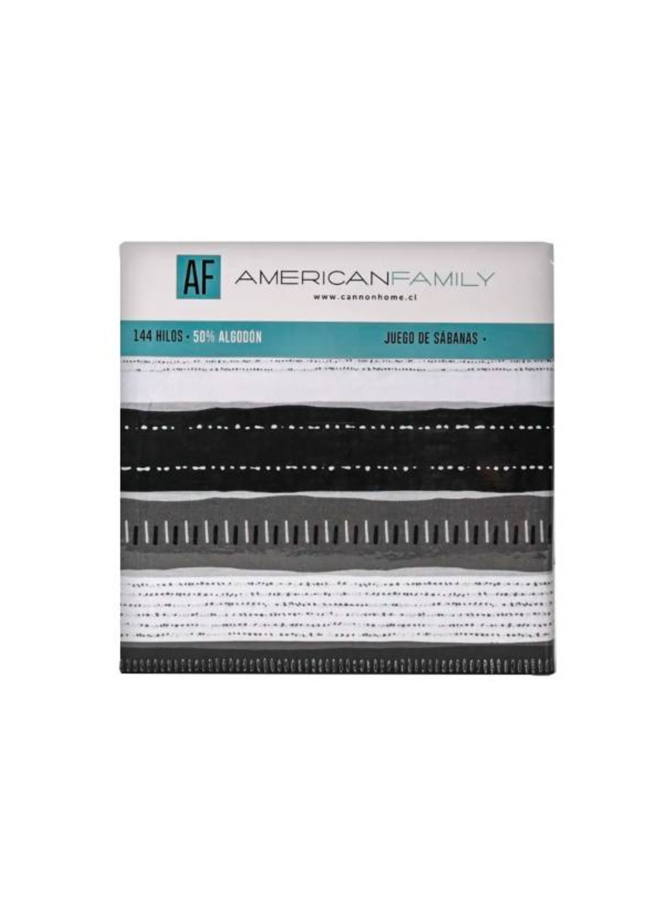 Sabanas Af Cannon 144 Hilos 1.5 Plazas Iron-1