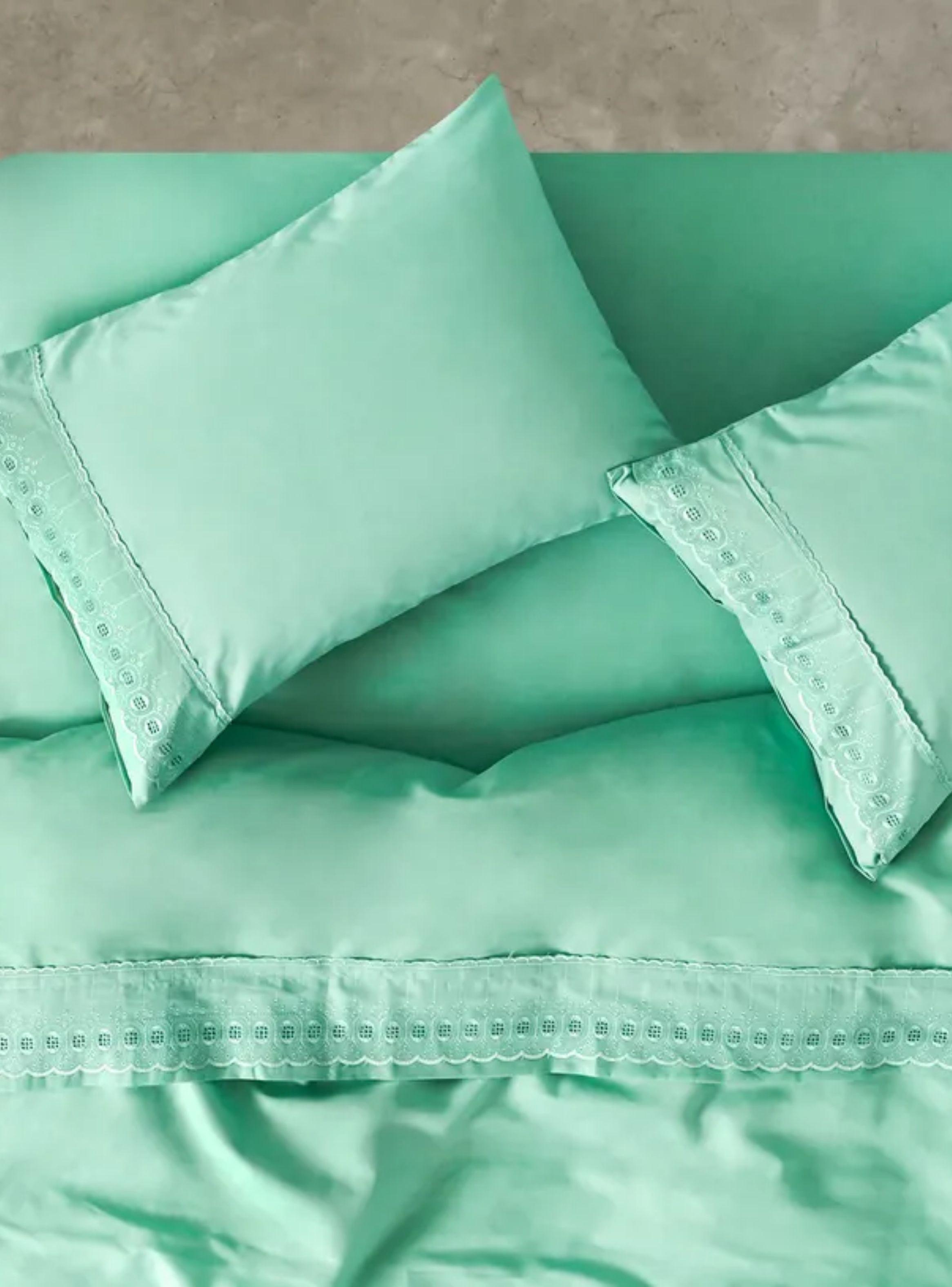 Sabanas 1.5 Plazas Cannon 144 Hilos(BRODERIE ESMERALDA)-0