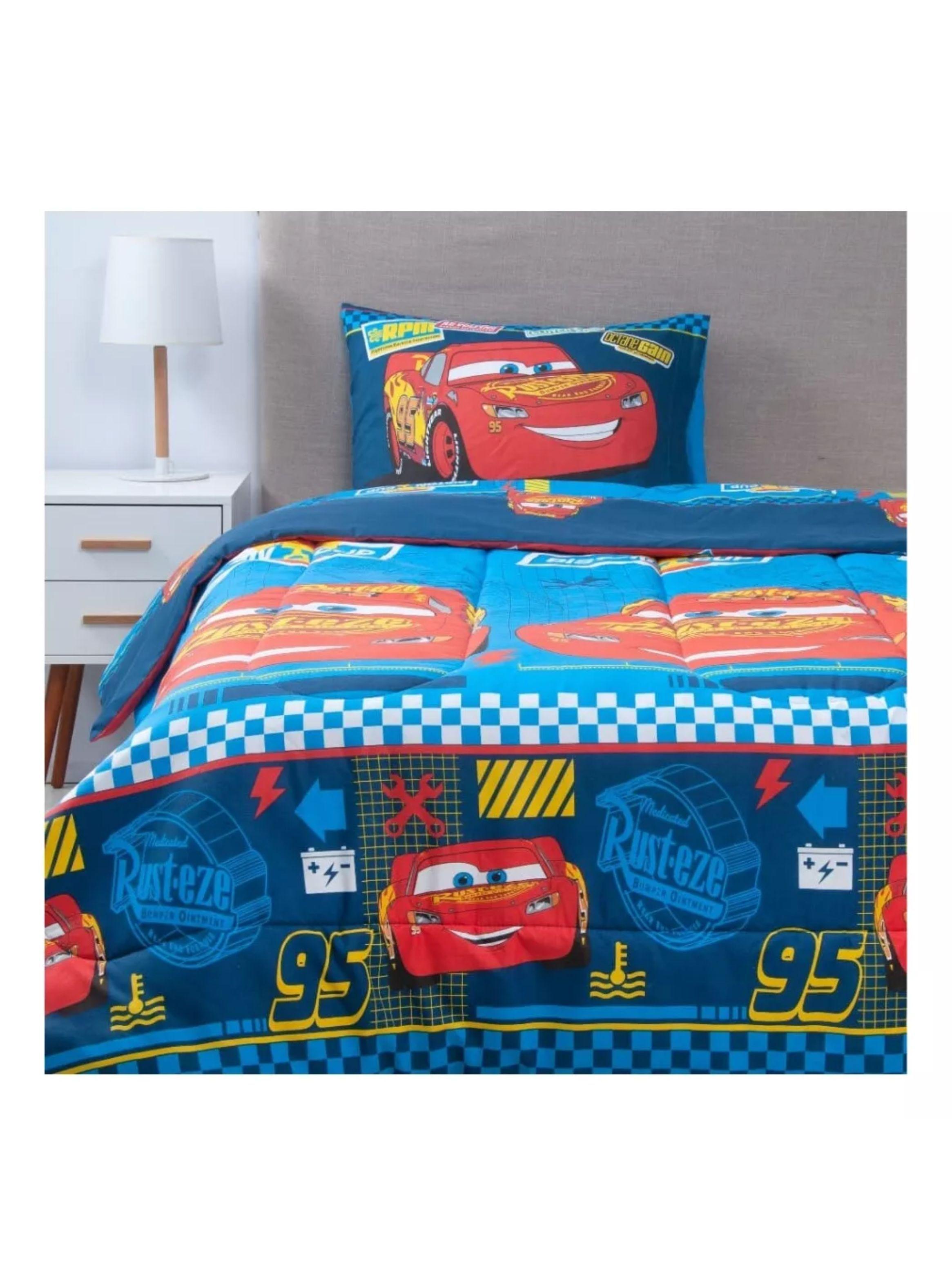 Plumón Infantil Reversible Disney Marvel Apto 1 Pl Y 1.5 Pl Cars Piston-0