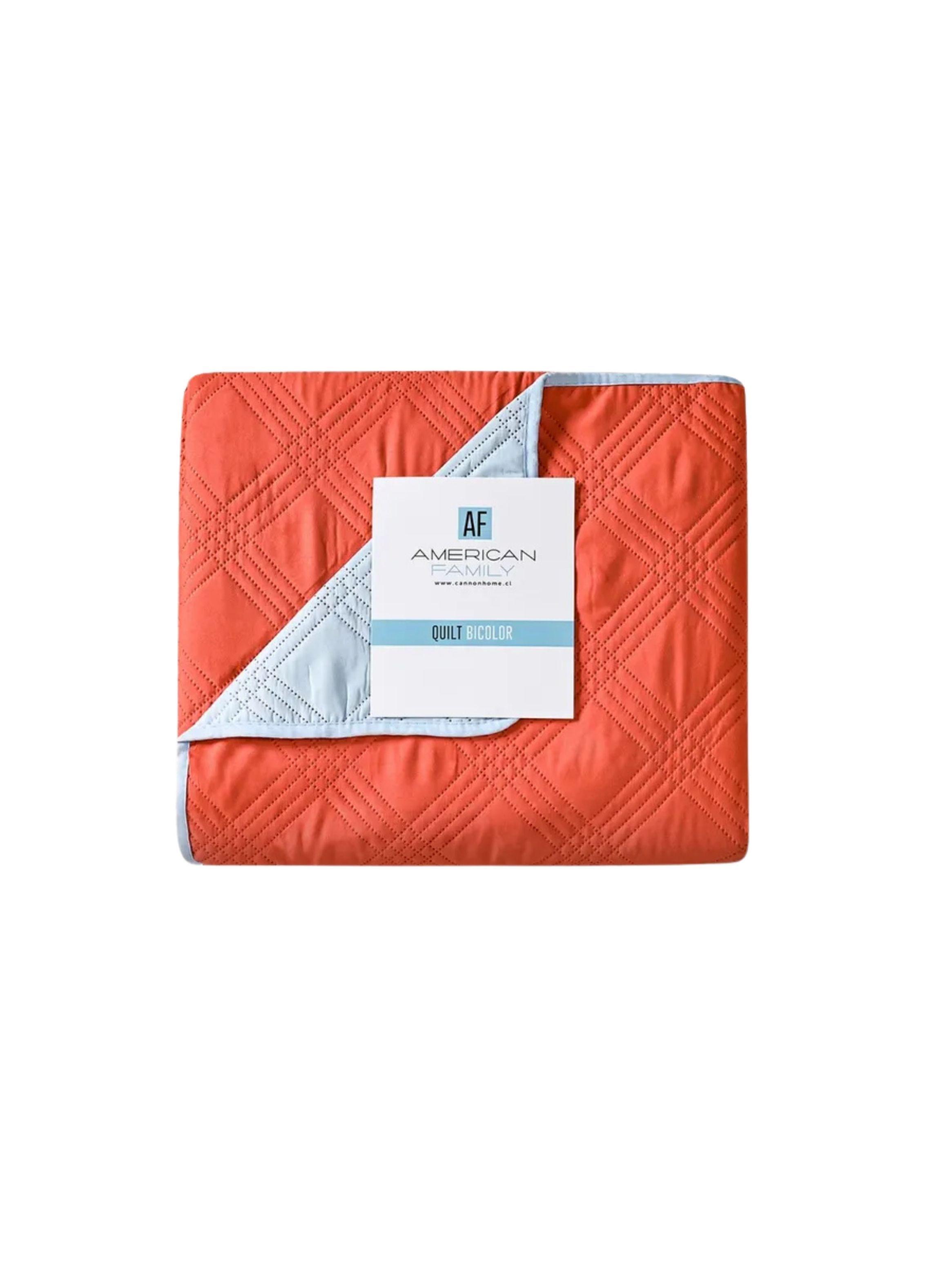 Quilt Cubrecamas 1 Plaza 1/5 Temporada Primavera Af - Cannon Coral-1