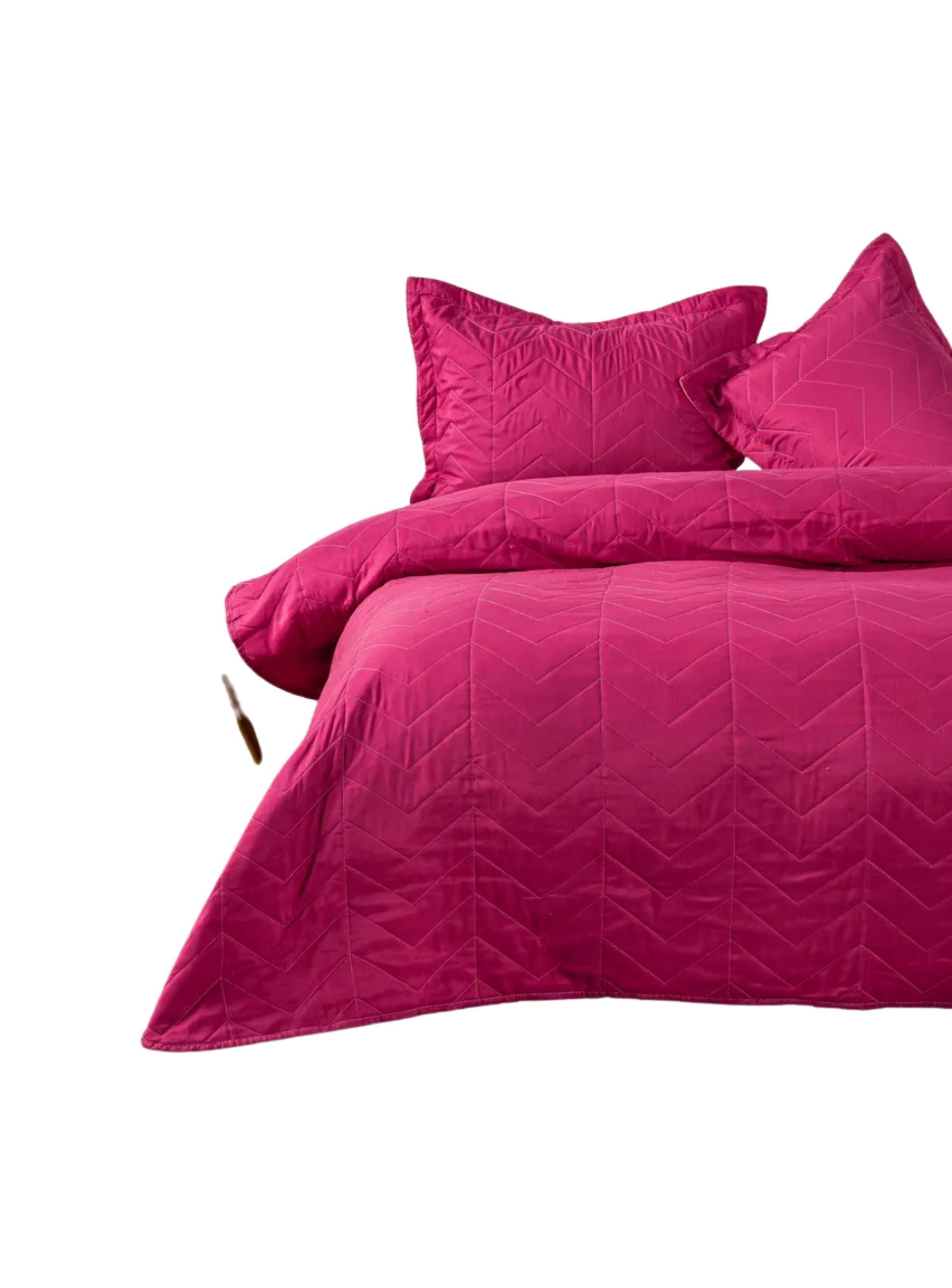 Quilt Cubrecamas 2 Plazas Temporada Primavera Af - Cannon Fucsia-0