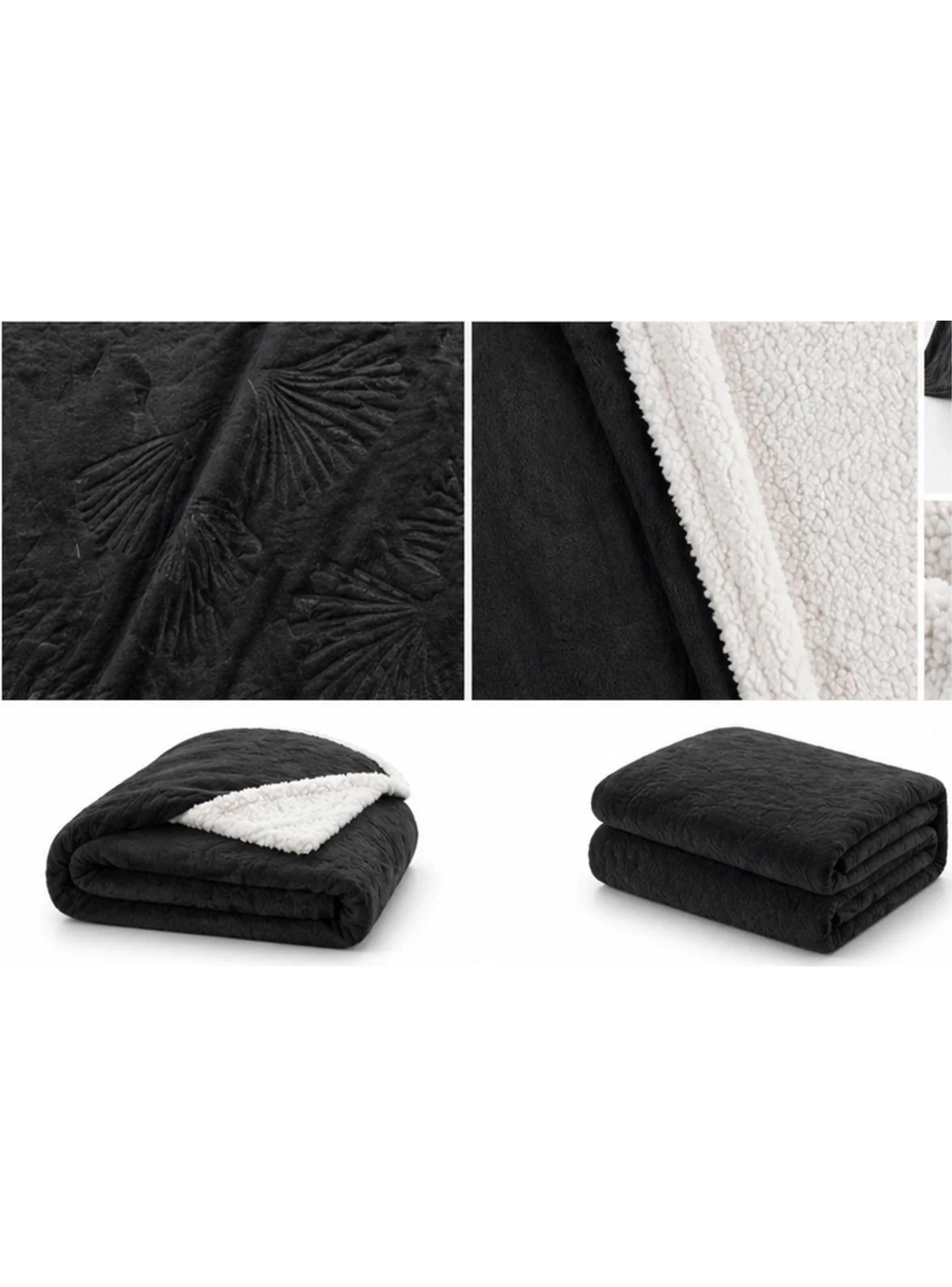 Cobertor Cubrecama Sherpa Embossed 2 Plazas Marca Illusions-2