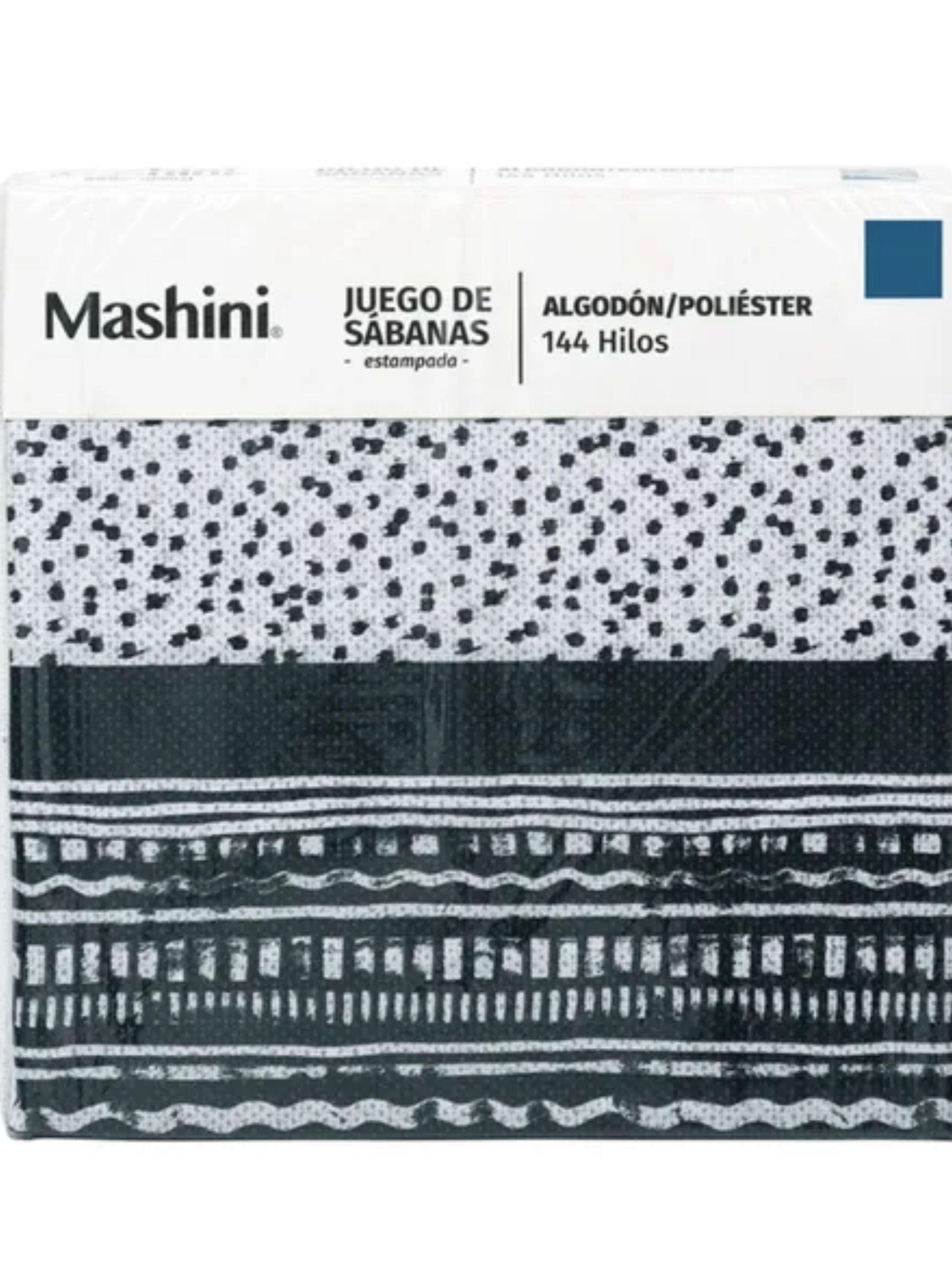 Sabanas 2 Plaza 144 Hilos Marca Mashini  Geometric-2