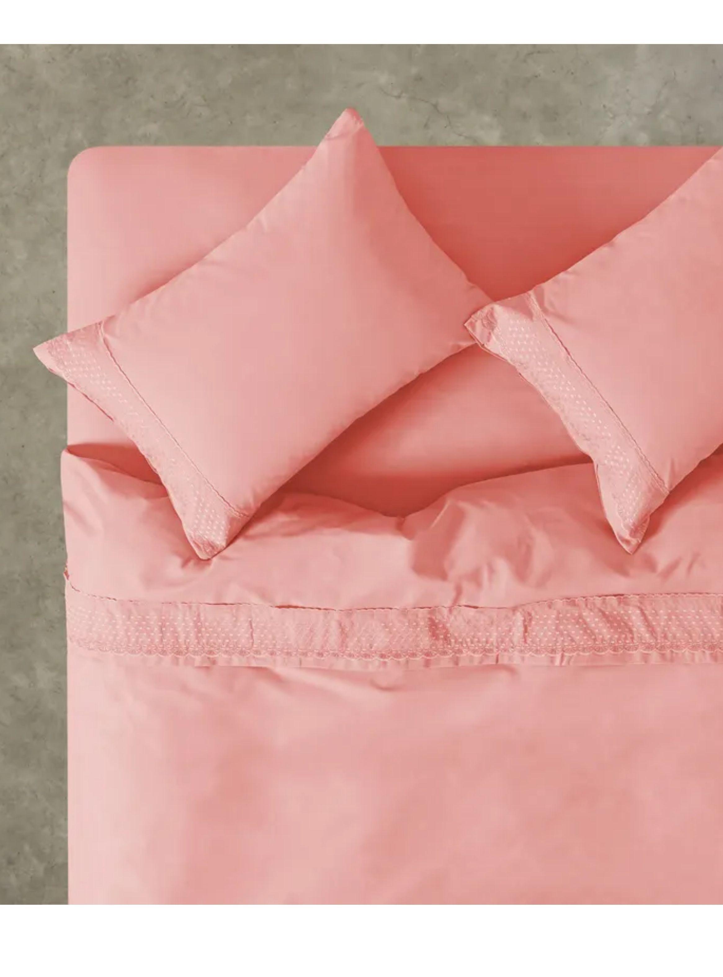 Sabanas 1.5 Plazas Cannon 144 Hilos(Clay rosa)-0