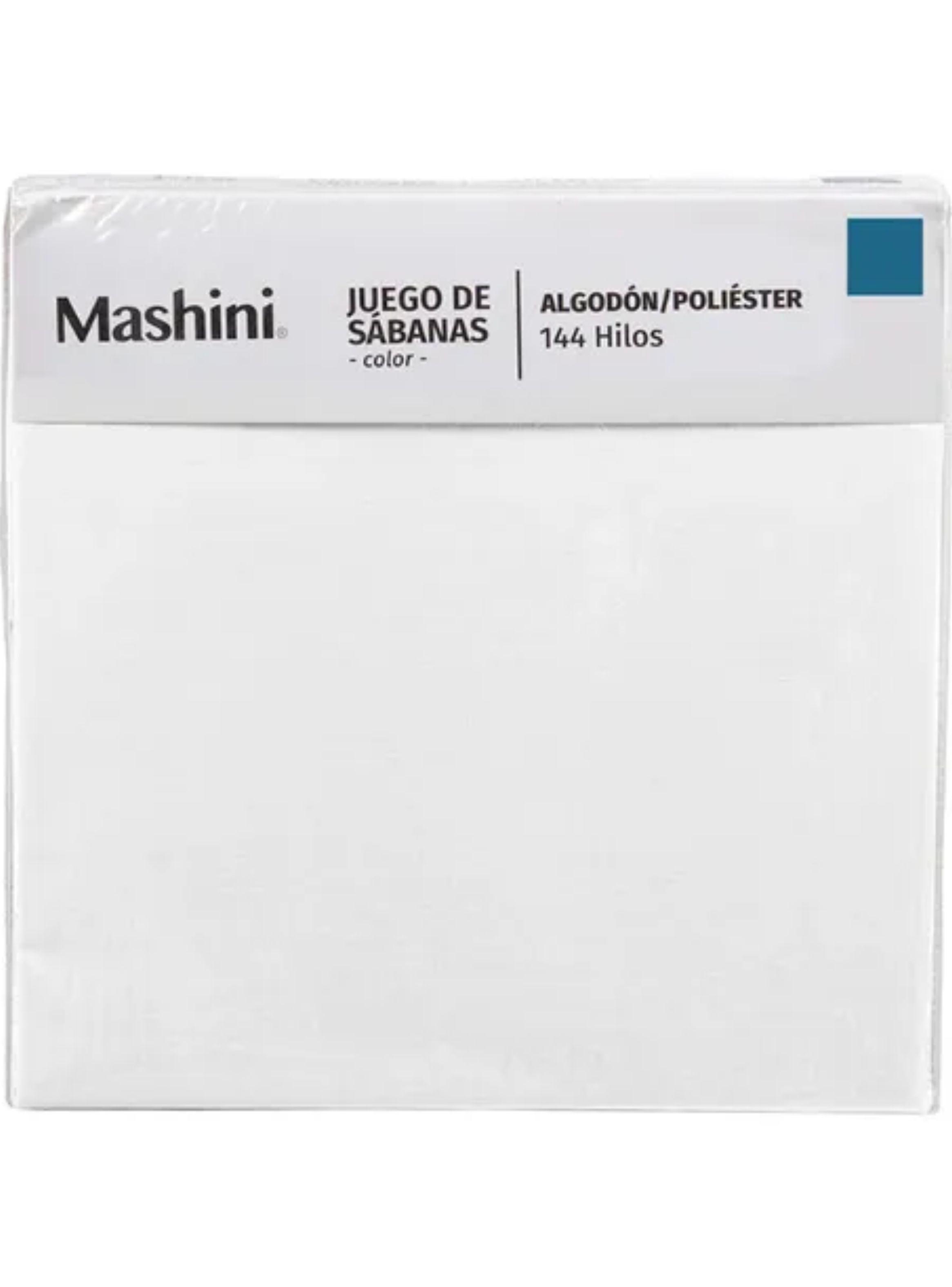 Sabanas 2 Plaza 144 Hilos Marca Mashini  Perla-2