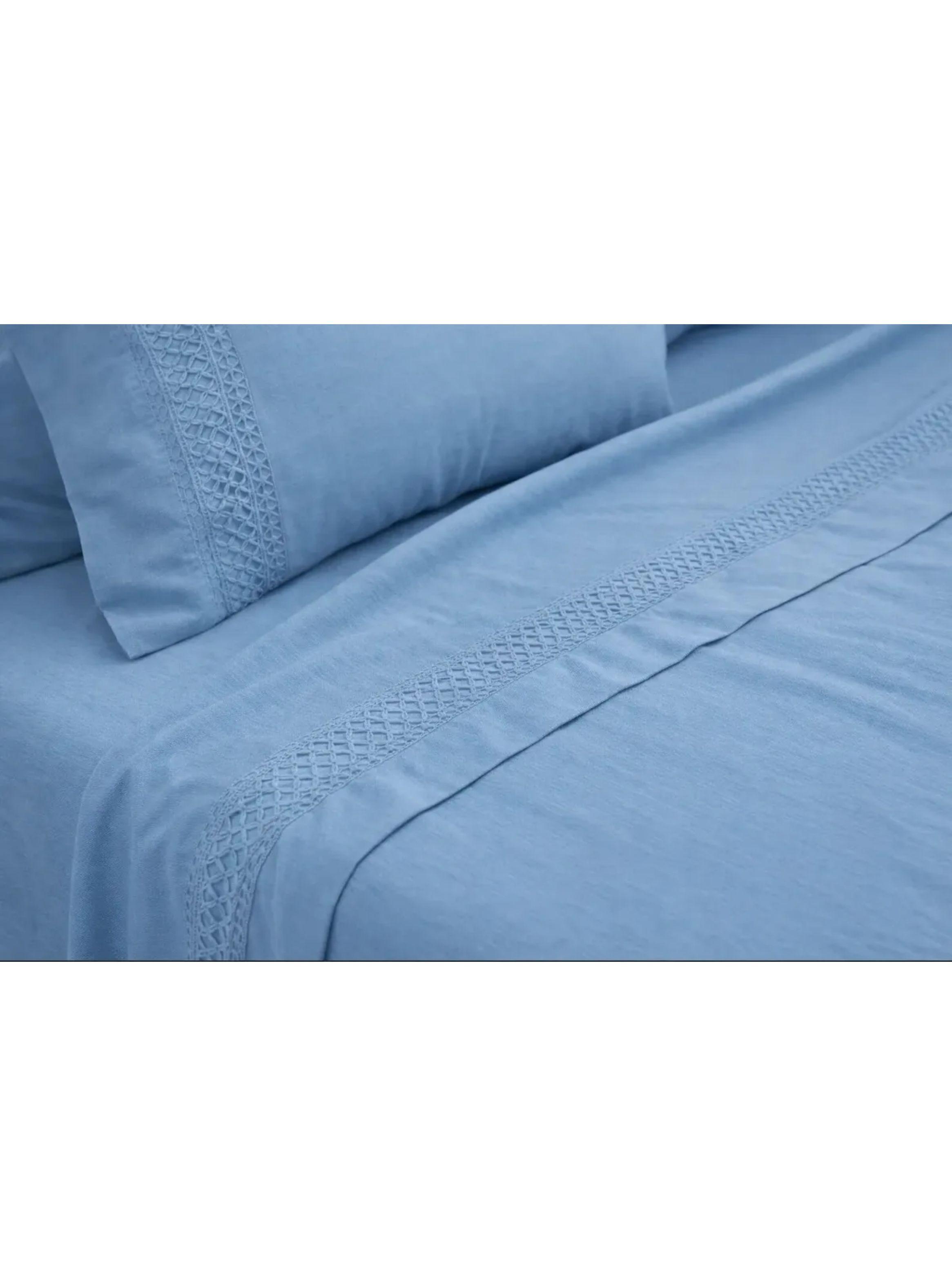 Sabanas 1.5 Plazas 144 Hilos Mariane Doral Broderie-2