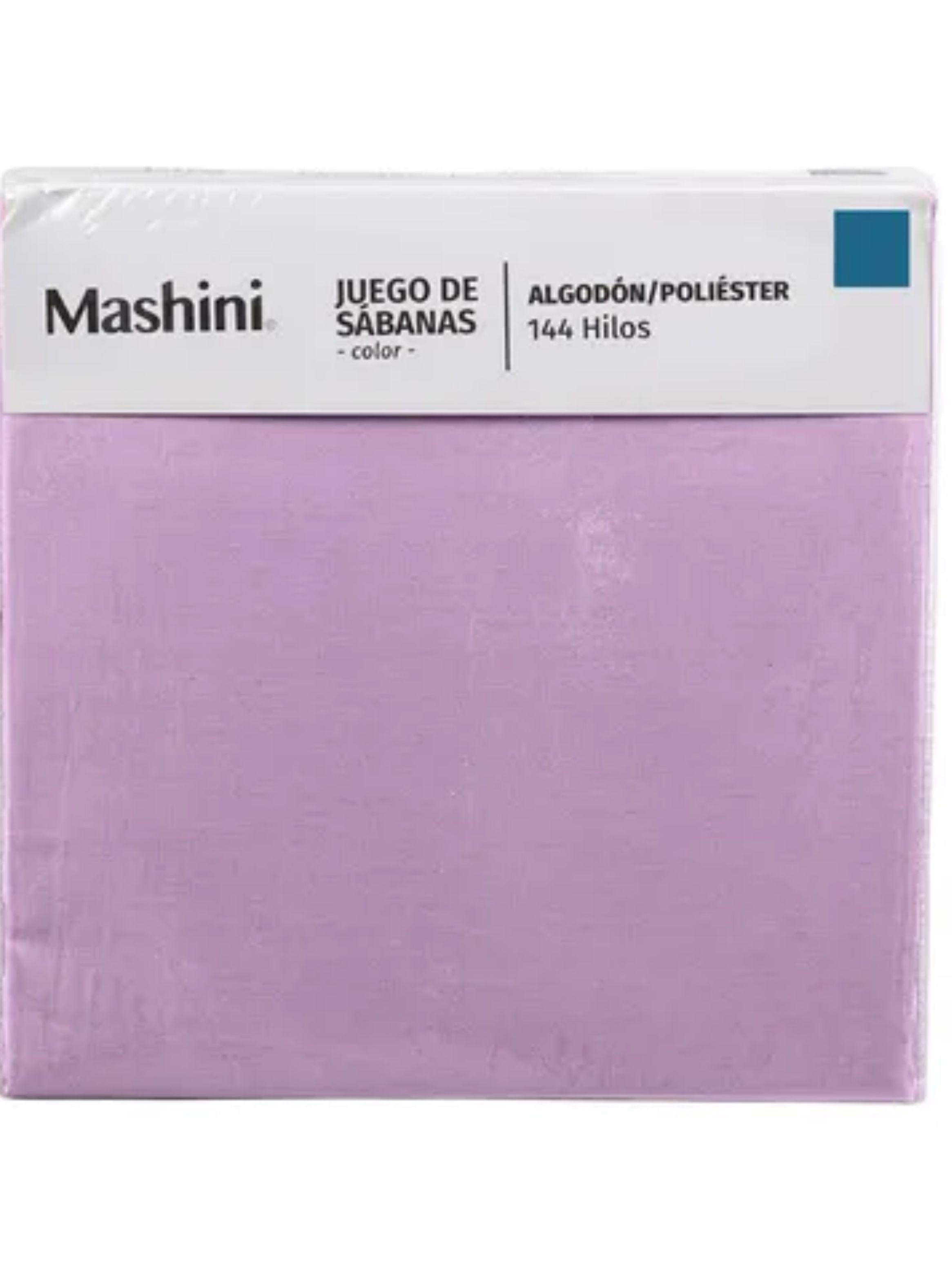 Sabanas 2 Plaza 144 Hilos Marca Mashini  Malva-2