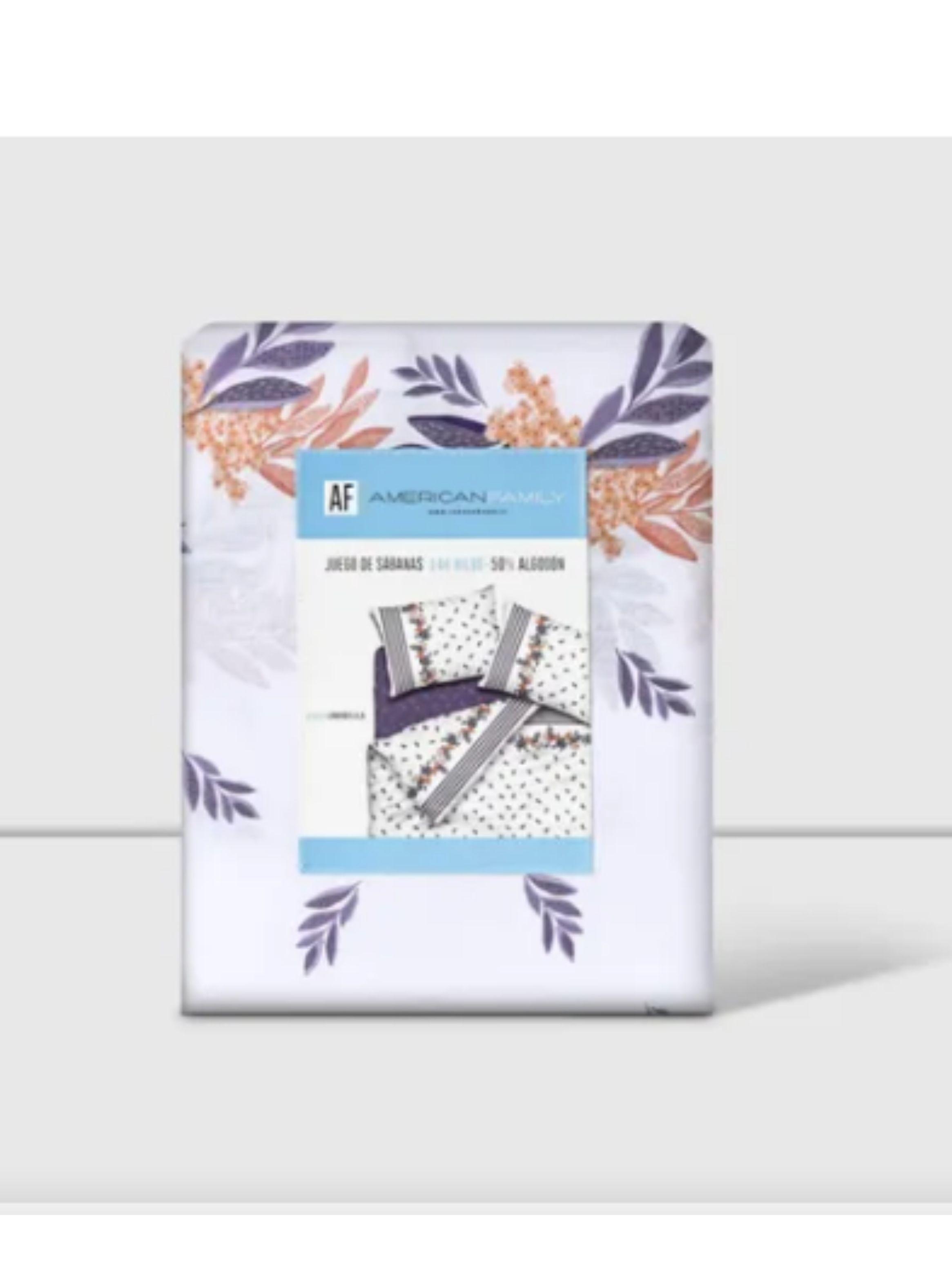 Sabanas Cannon 2 Plazas 144 Hilos Lavanda Lila-2