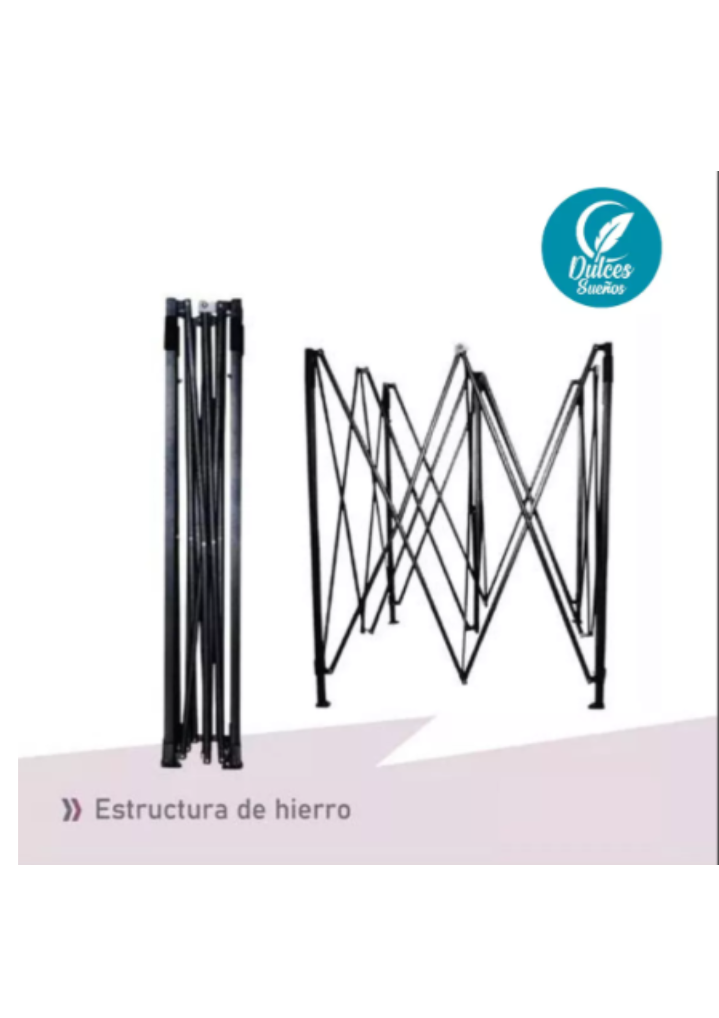 Carpa Toldo Retractil Plegable 3x3 M Reforzado Impermeable Azul-3