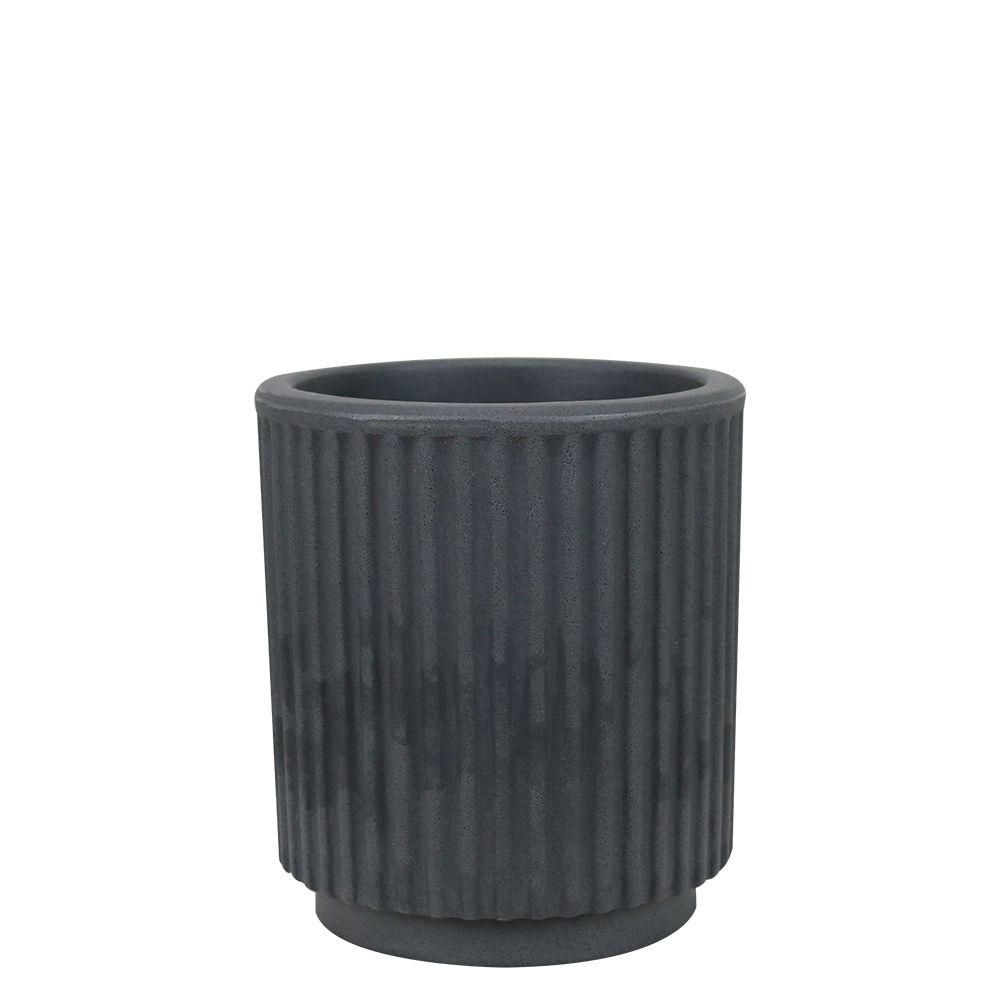 MACETERO SP27 CILINDRO ANTIQUE NEGRO M-0