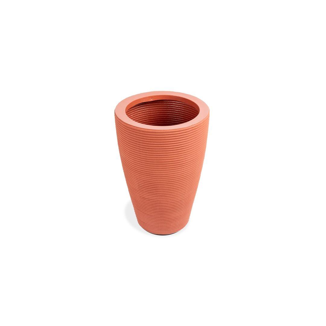 MACETERO CONE RISCATO 55 TERRA C/PLATO-3