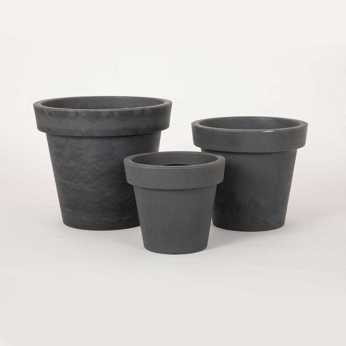 MACETERO SAMPA ANTIQUE NEGRO S-1