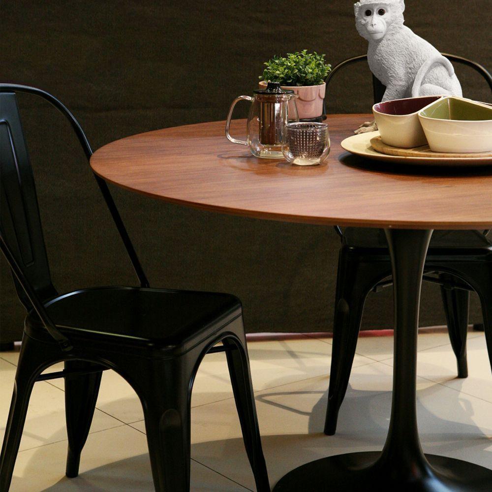 MESA DE COMEDOR TULIP NOGAL 120-4