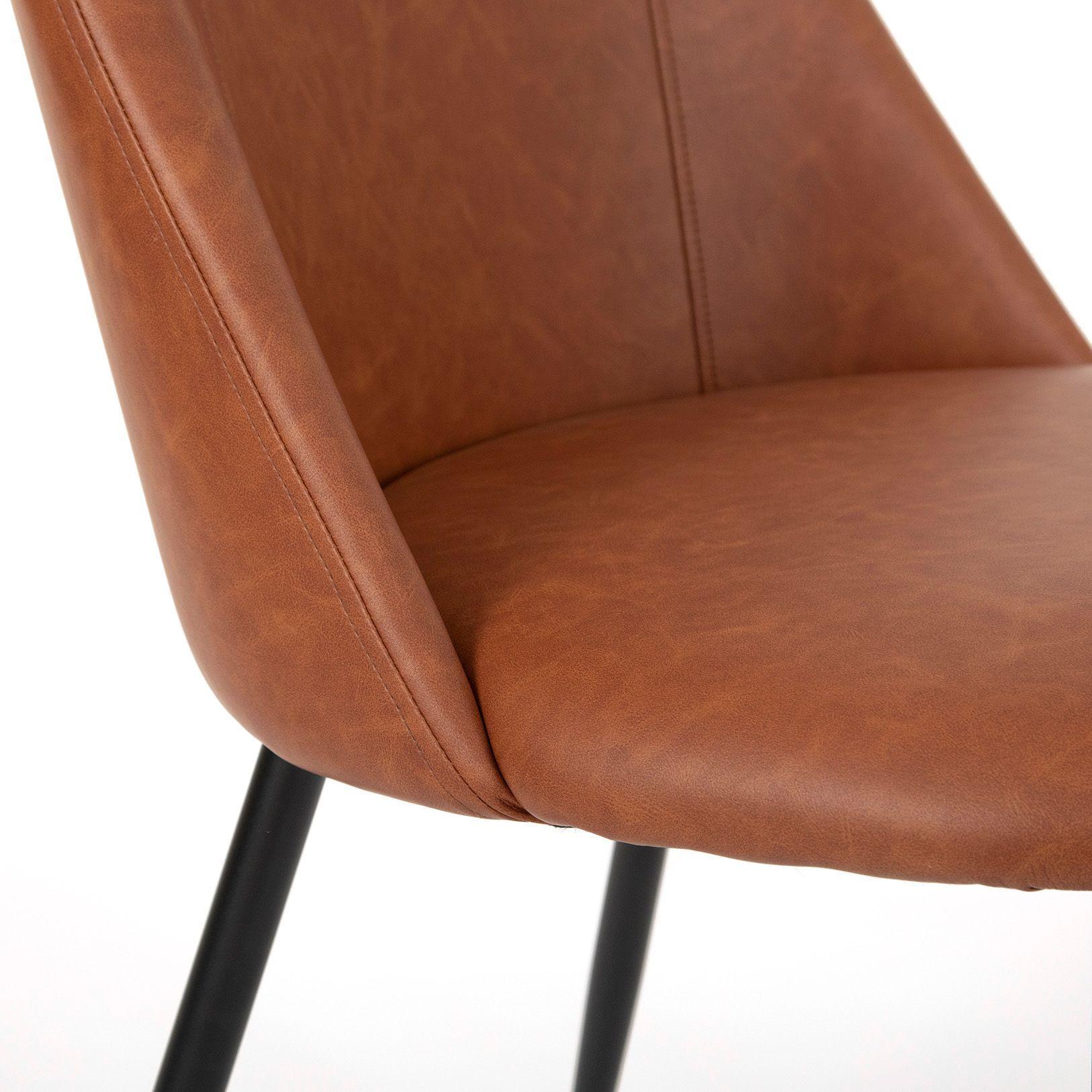 SILLA COMEDOR NES ECOCUERO BRANDY-4