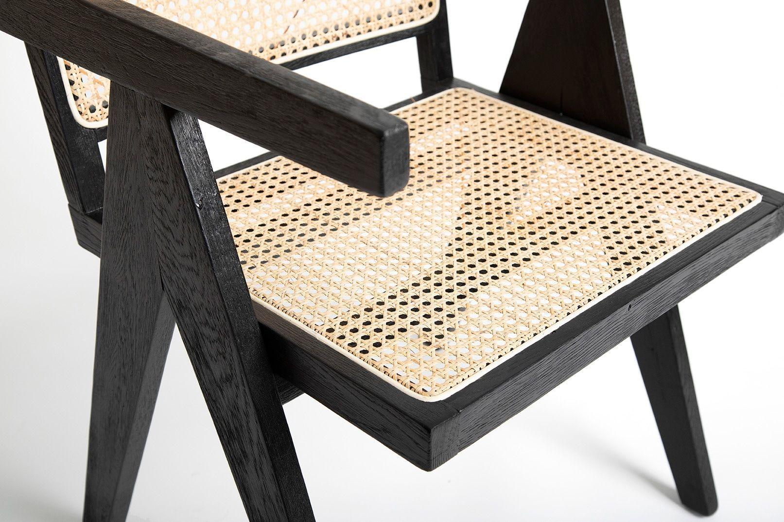 SILLON PIERRE NEGRO NATURAL RATTAN-5