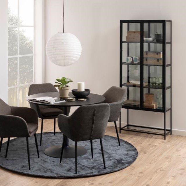 LIBRERO DE PISO NOIR NEGRO-1