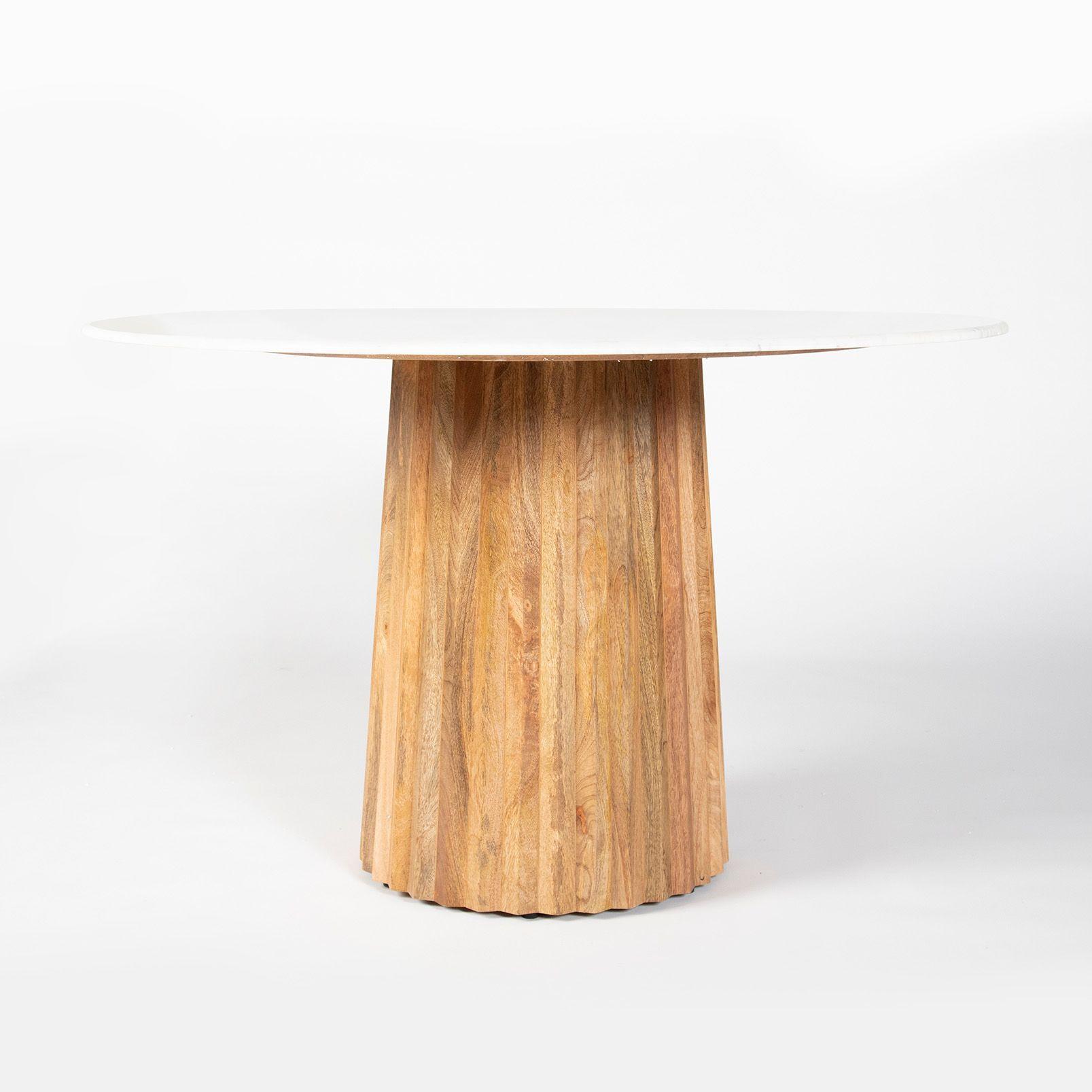 MESA COMEDOR LYRA MARMOL BLANCO-0