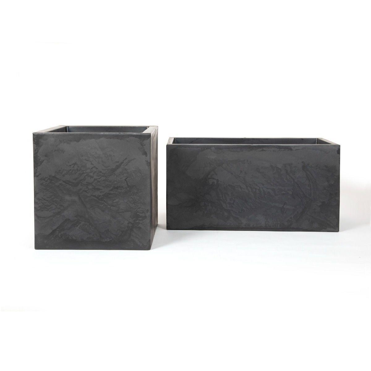 MACETERO CUBO V ANTIQUE NEGRO-1