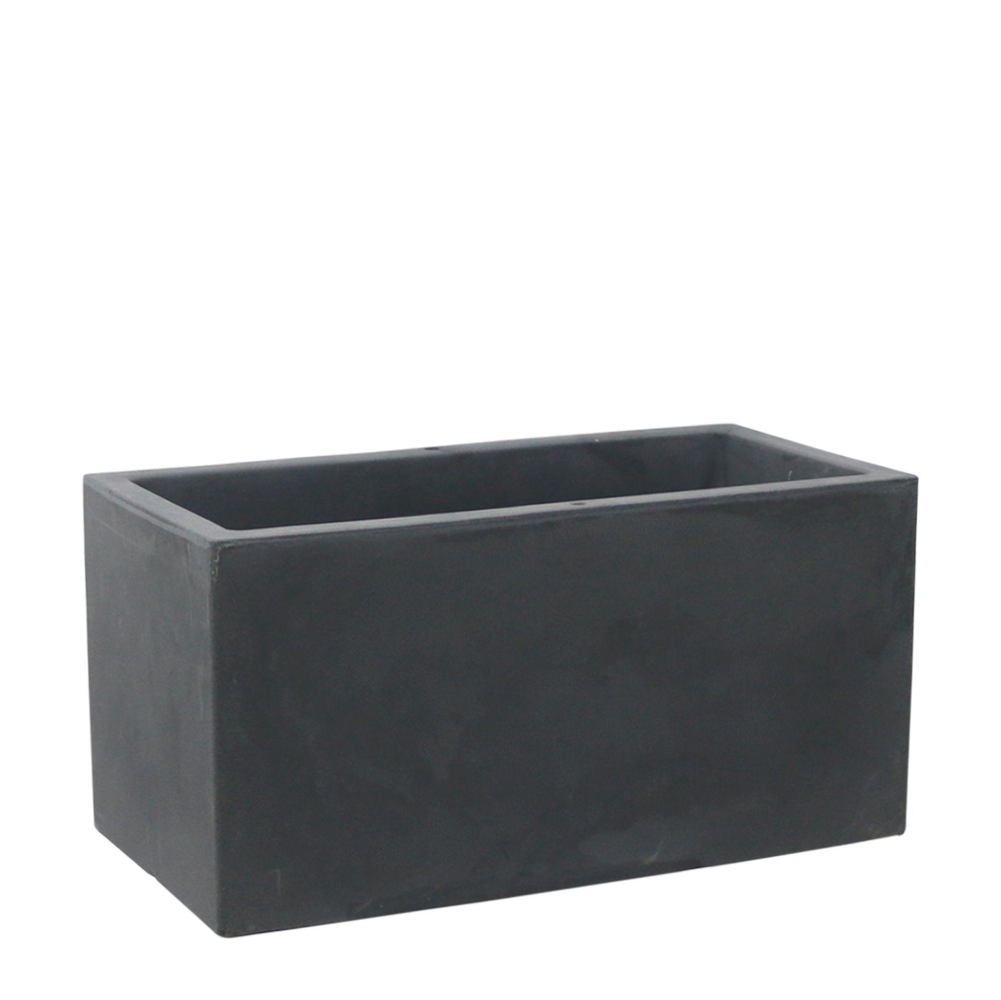 MACETERO CUBO V ANTIQUE NEGRO II-0