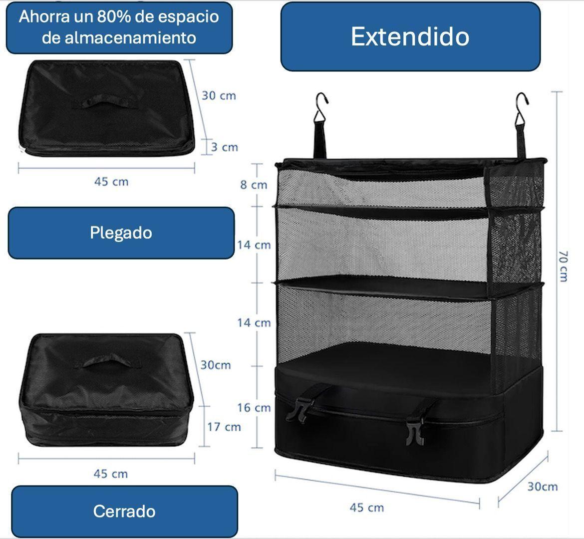 Organizador De Equipaje Colgante | Estante Plegable Maleta -3