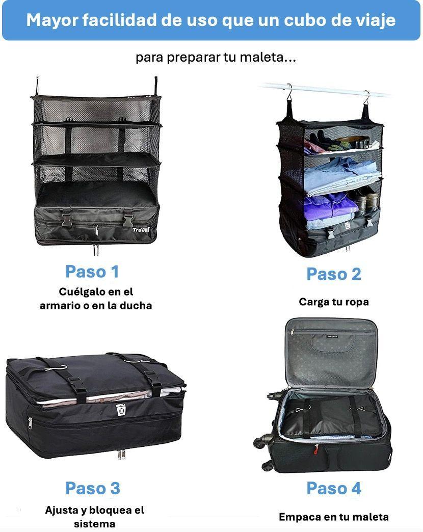 Organizador De Equipaje Colgante | Estante Plegable Maleta -4