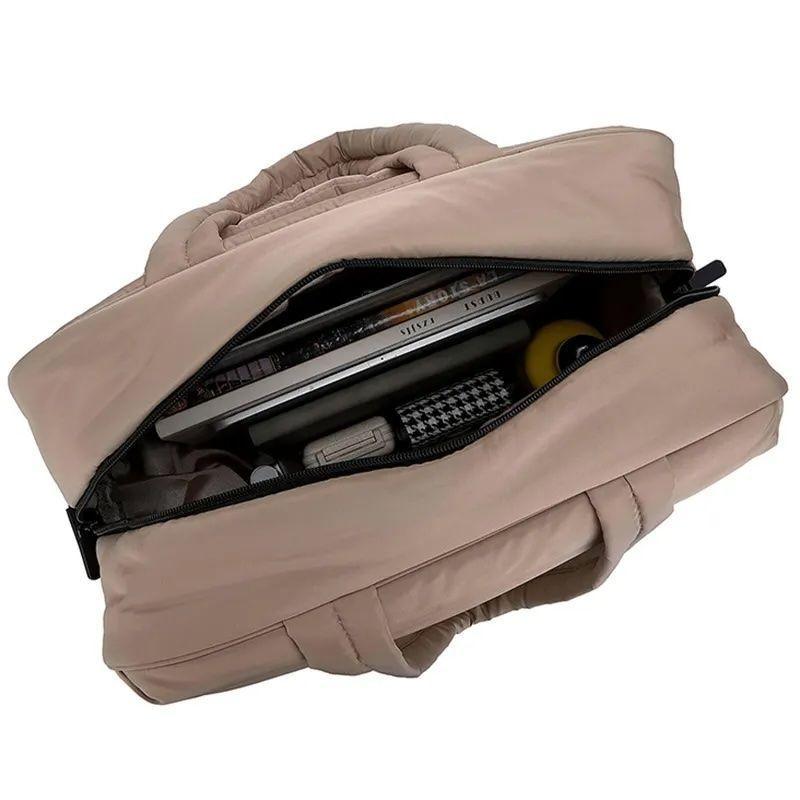 Bolso de Lona Acolchado Con Compartimento Para Zapatos-3